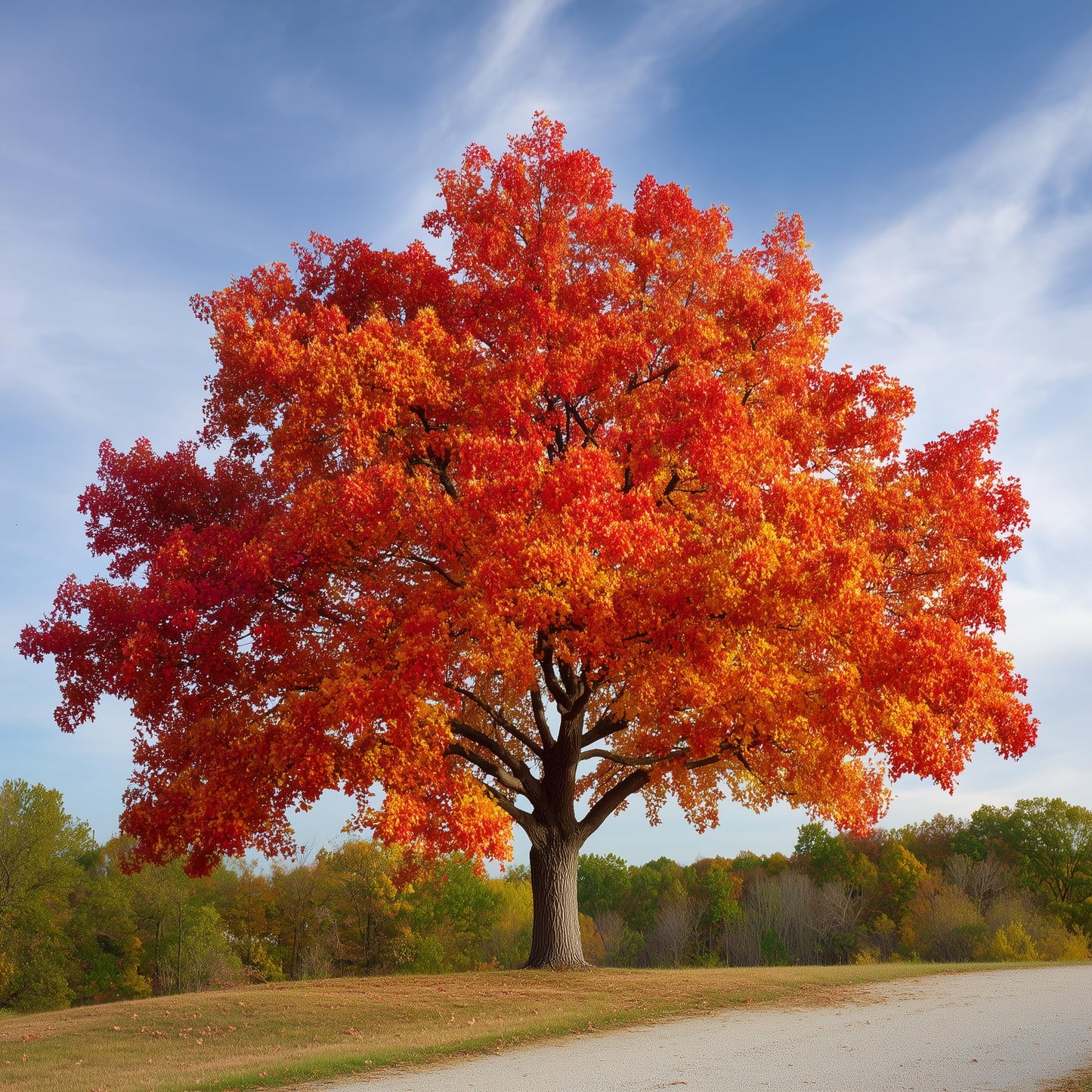 Northern Red Oak Tree - 30" Tall Live Plant - Fast Growing Shade Tree - Quercus rubra