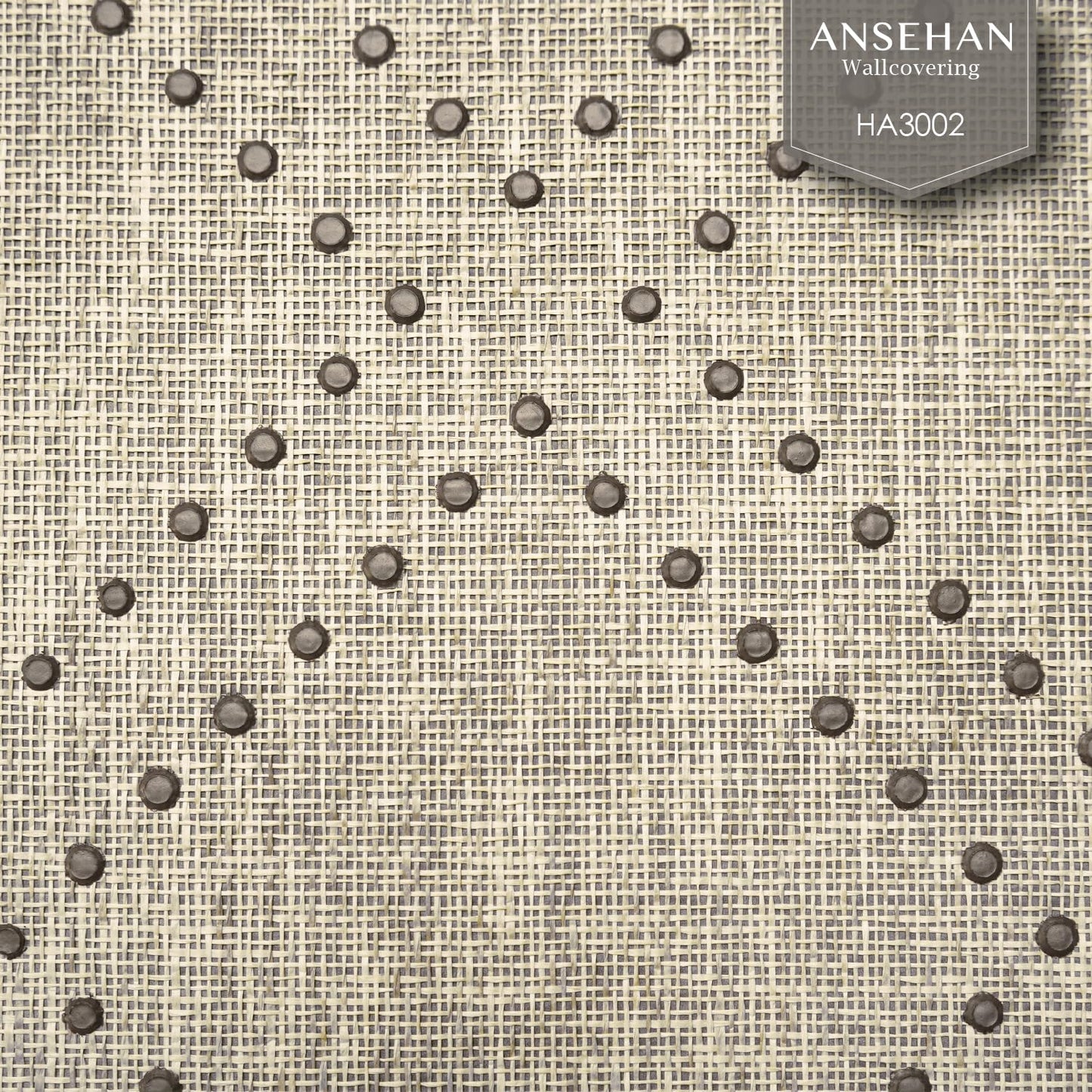 Ansehan Hand-Crafted Wallcovering HA3002 Droplets 36" W x8 Yard L Textured, Modern, Non Prepasted Natural Home Décor for Living Sapce, Beige, Light Wheat/Grey Brown