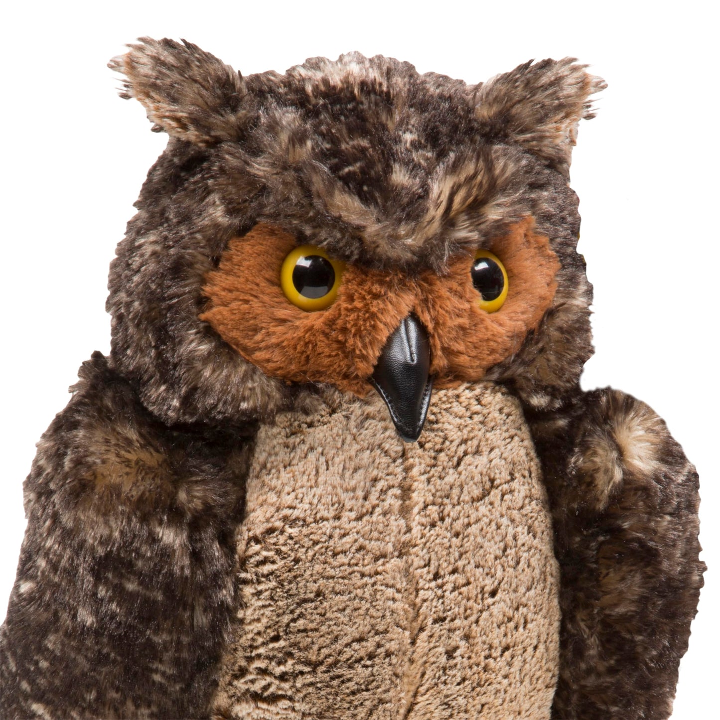 Melissa & Doug Giant Owl - Lifelike Stuffed Animal (17 inches Tall), Brown
