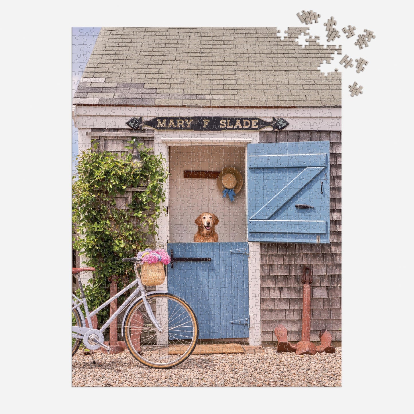 Galison Gray Malin Nantucket – 1000 Piece Book Puzzle with Dreamy Nantucket Photography Packaged in Magnetic Keepsake Book Sized Box