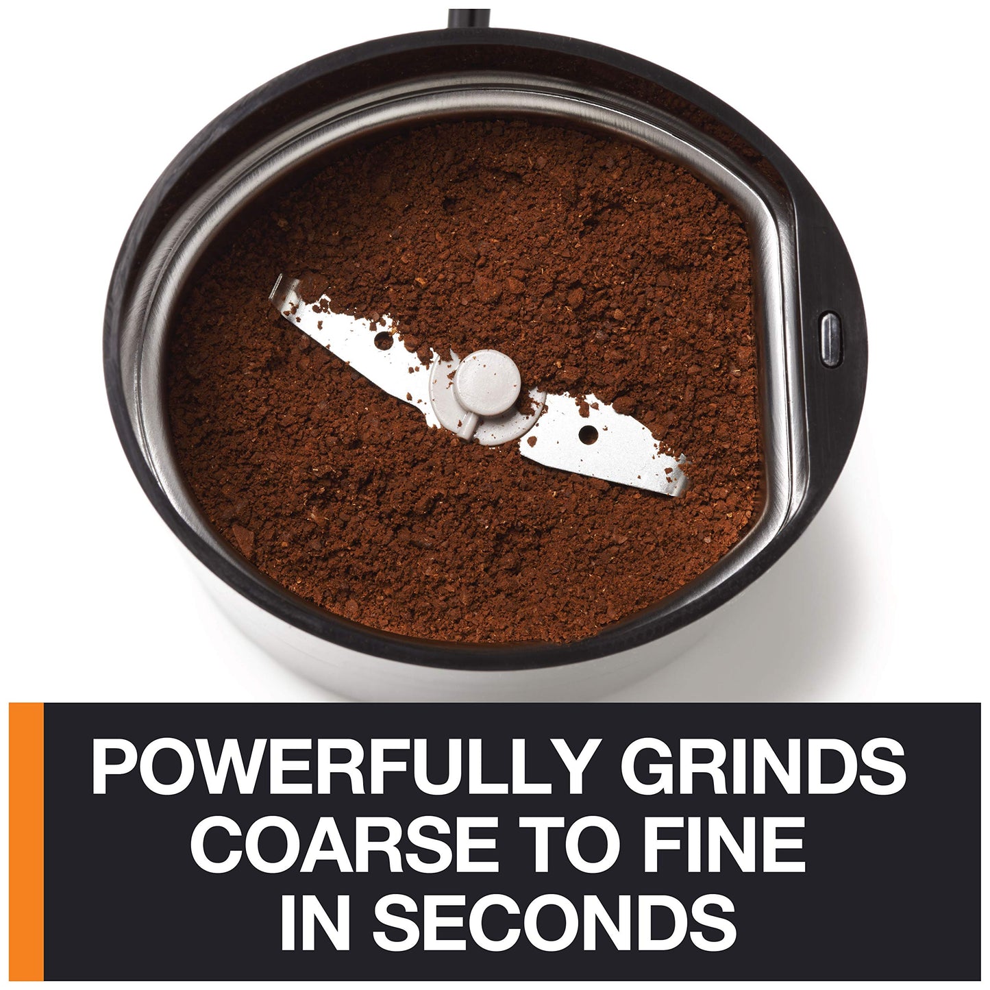 KRUPS Precision Electric Coffee Grinders, 3 oz Capacity, 200W Motor, Stainless Steel Blades for Uniform Grinding of Beans, Herb and Nuts, Coffee and Spice Grinder Electric, (Black)