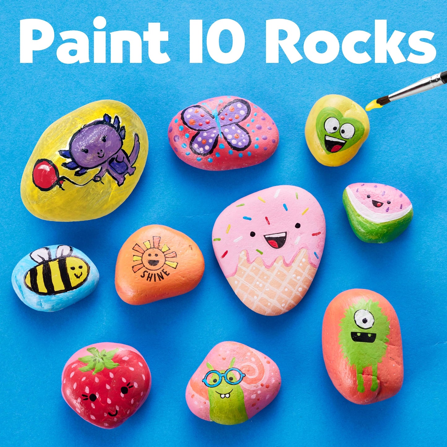Creativity for Kids Rock Painting Kit - Hide and Seek Rock Kit, Arts and Crafts for Kids, Gifts for Kids (Ages 6+)