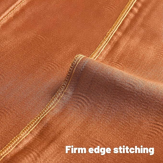 FUTEI Burnt Orange Chenille Decorative Throw Pillow Covers 12x20 Inch Set of 2,Soft Cozy Striped Geometric Patterns Lumbar Pillow Cases,Modern Home Decor for Couch Bed Living Room
