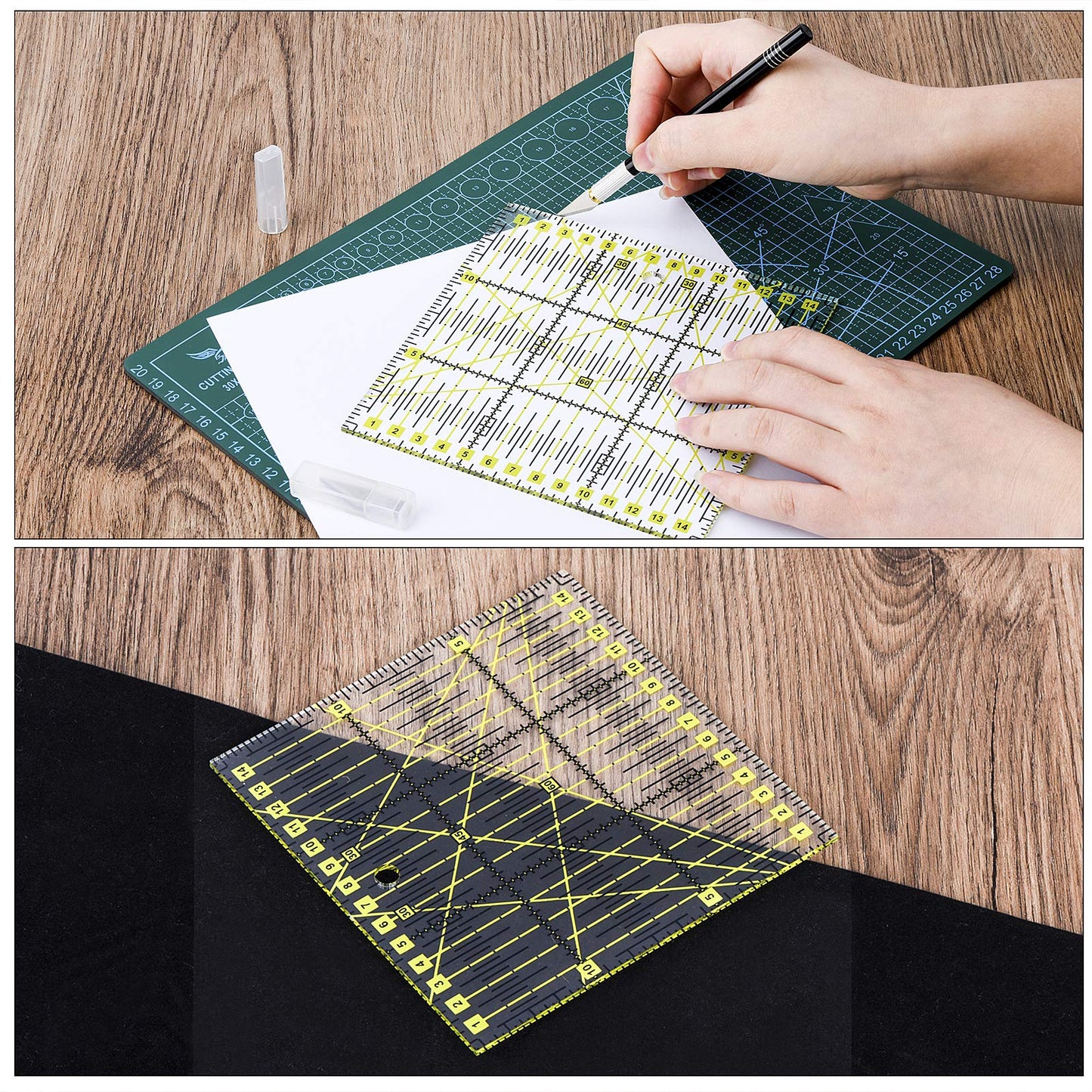 104Pcs Rotary Cutters, Rotary Cutter Set with Cutting Mat, Patchwork Ruler, Carving Knife, Rotary Cutter Kit for Sewing and Quilting