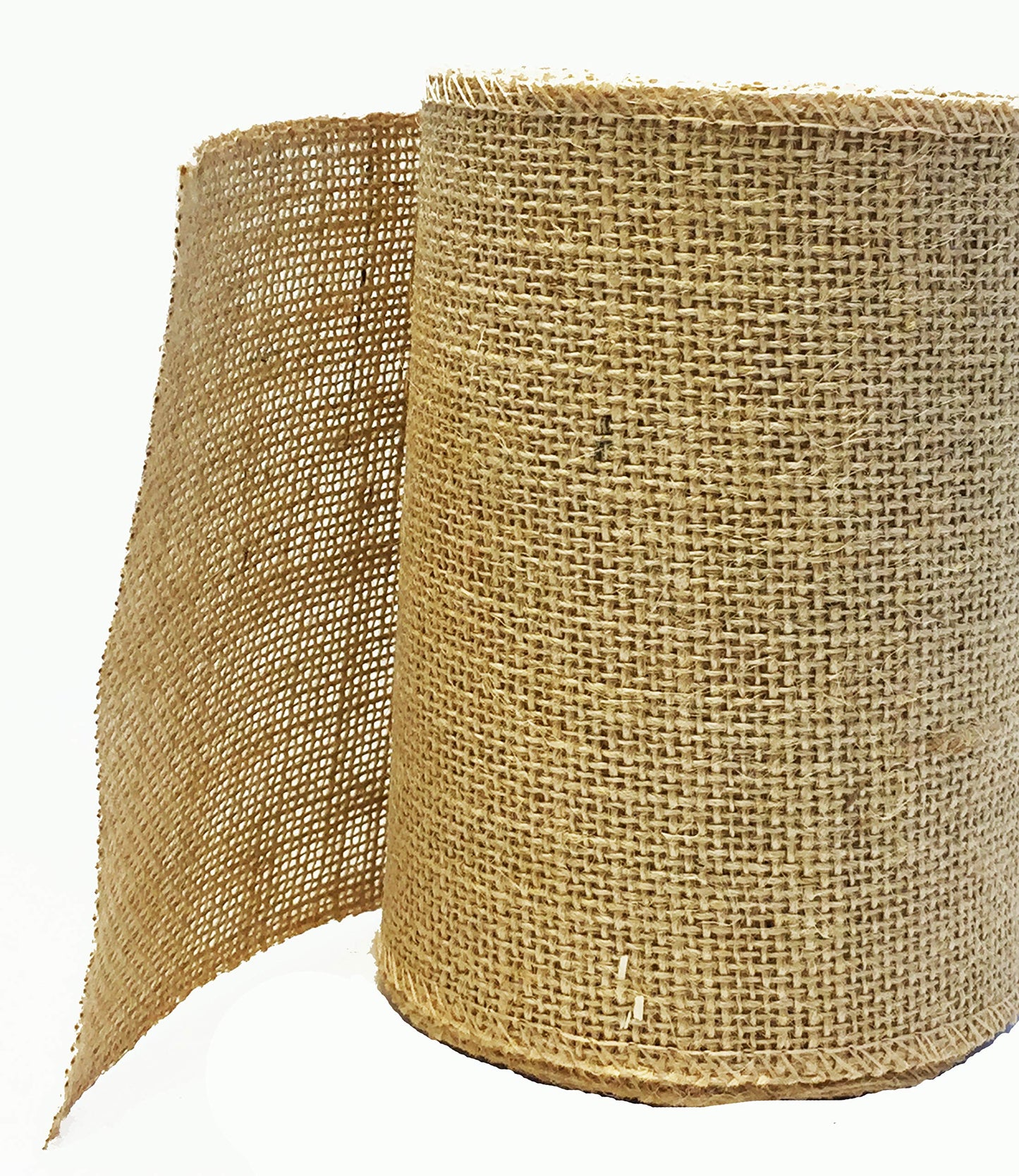 3-Pack Burlap Fabric Ribbon Natural Roll DIY (6Inch X 15yards) Tree Protector Wrap Plant Bandage Packing Winter Proof, Craft & Hobby Fabric, Warm Keeping and Moisture