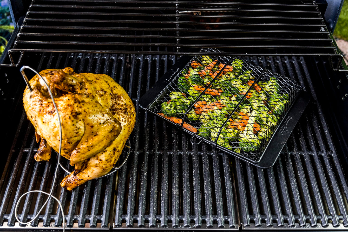 Char-Broil Non-Stick Grill Basket, Black,Silver