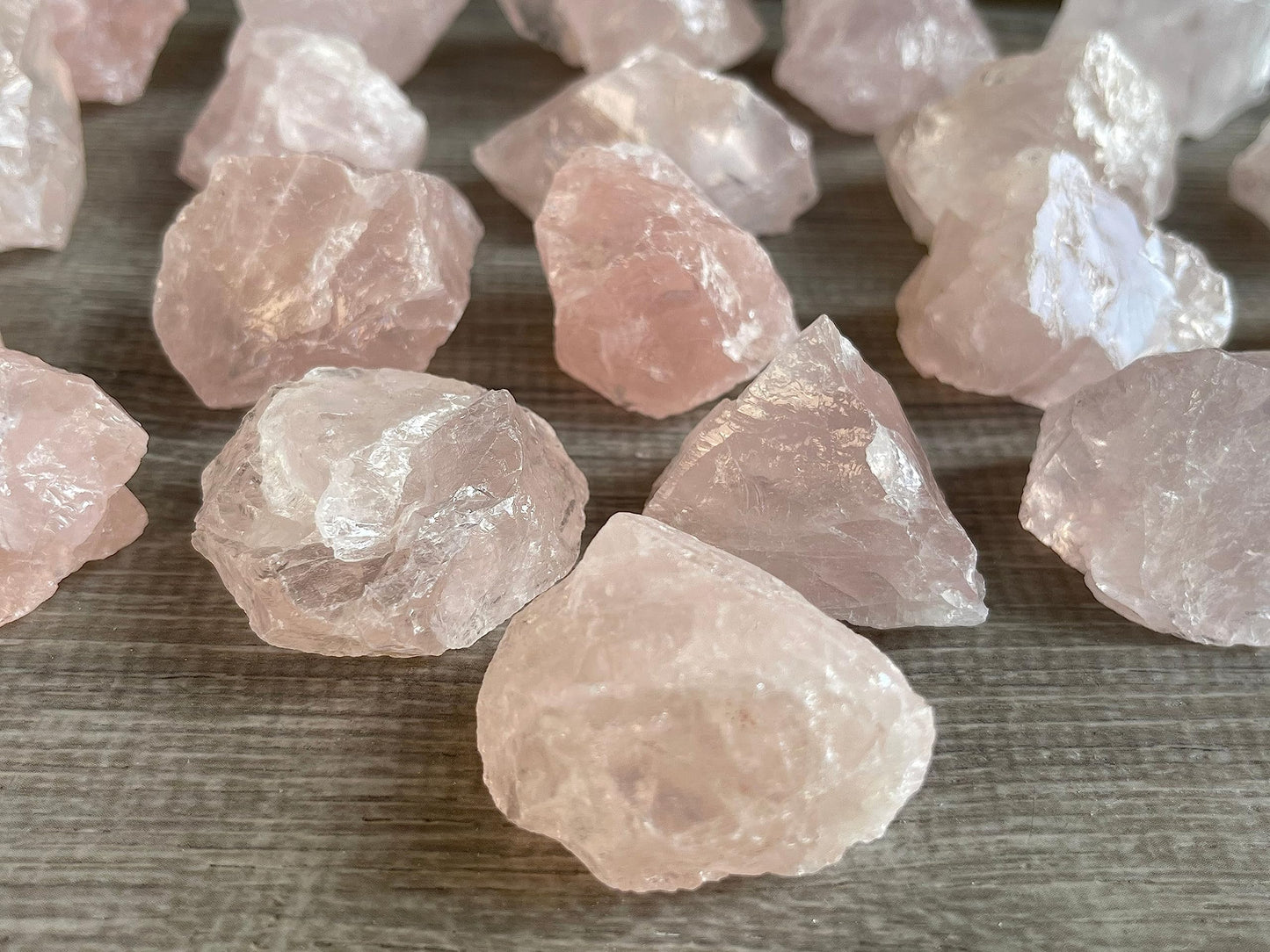 GAF TREASURES Wholesale Raw Rose Quartz Crystals, Natural Rose Quartz Stone, Natural Rough Rose Quartz Crystals, Rose Quartz Rough, Rose Quartz Healing Crystals (Rose Quartz, 0.5 Pound)