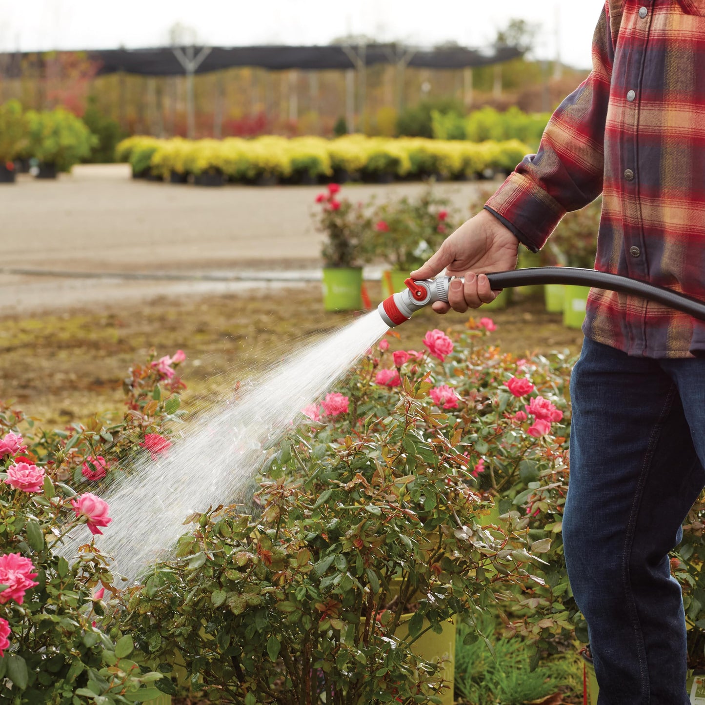 Gilmour Pro 3 Pattern Utility Hose Nozzle with Insulated Grip, Heavy Duty Hose Nozzle for Watering and Cleaning