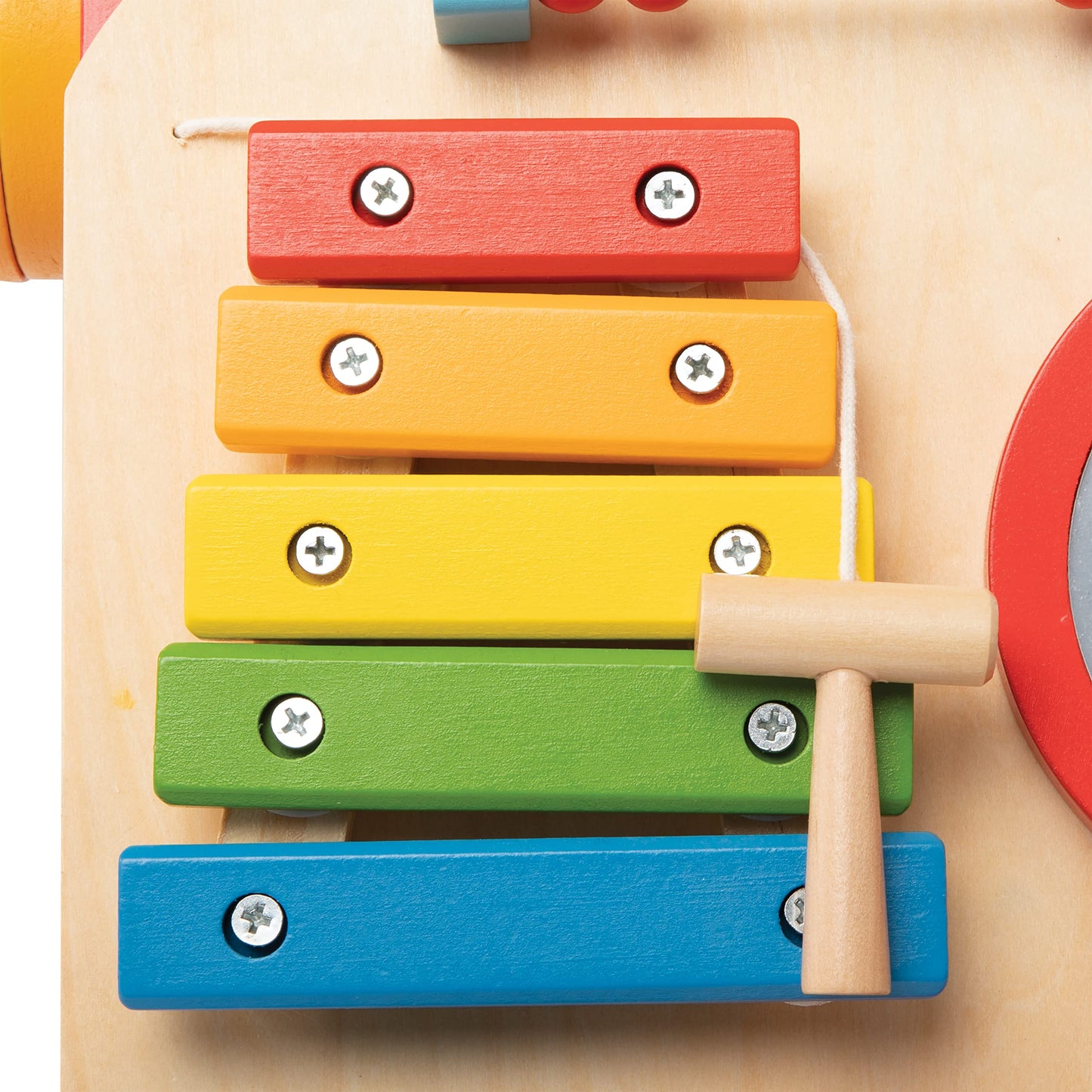 Nuby Wooden Baby Walker with Interactive Features for Early Development, Promotes Walking, Motor Skills, and Creativity
