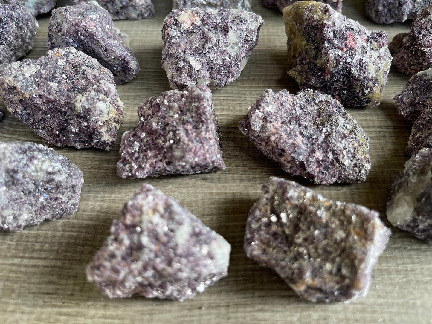 GAF TREASURES Wholesale Raw Lepidolite Crystals, Natural Lepidolite Stone, Natural Rough Lepidolite Crystals, Lepidolite Rough, Lepidolite Healing Crystals (Lepidolite, 0.5 Pound)