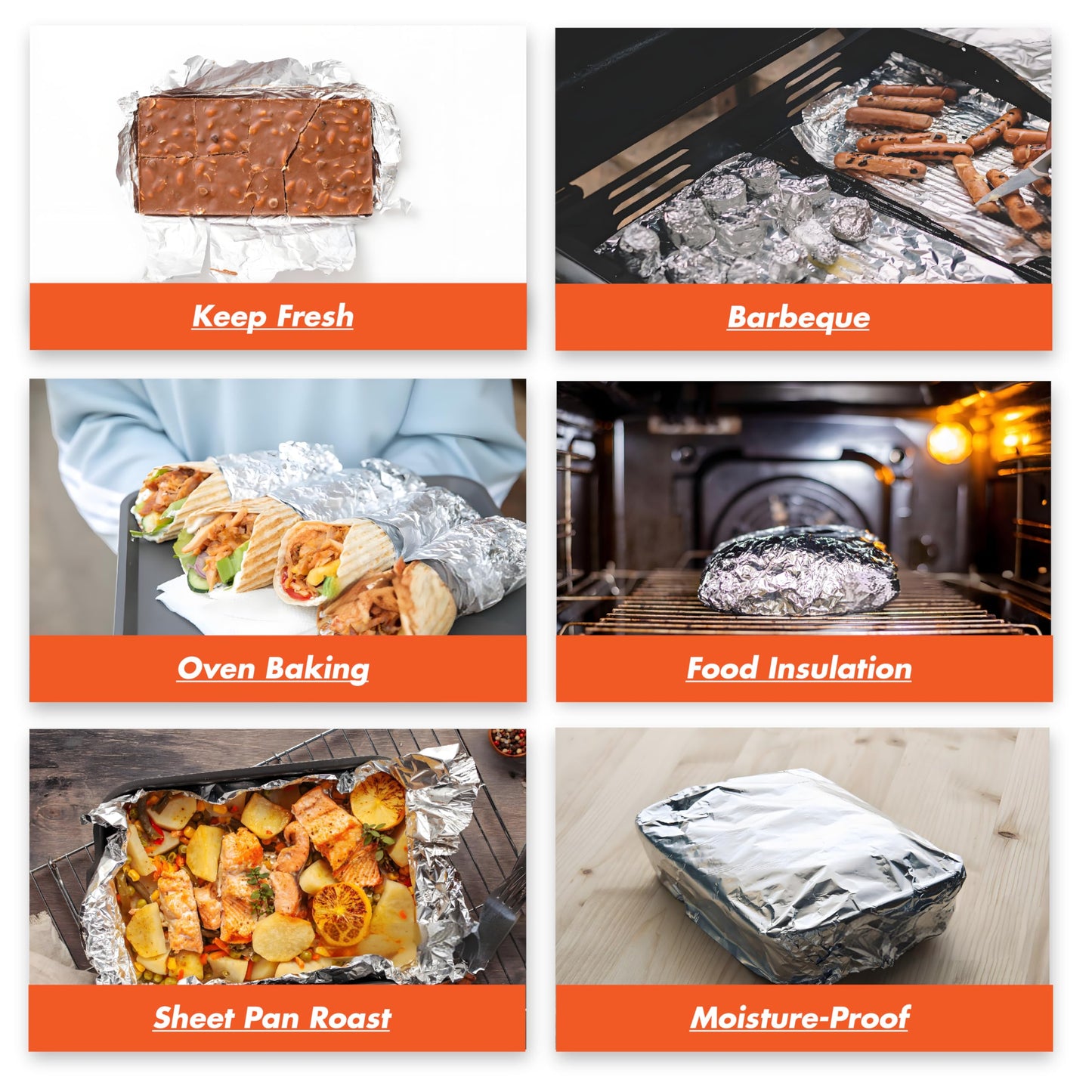Aluminum Foil Sheets Pre Cut Pop Up, 9 x 10.75 Inches, 200 Sheets, Disposable Foil Wraps for Food, Sandwiches, BBQ, Kitchen Use, Food Service – BronzeOx