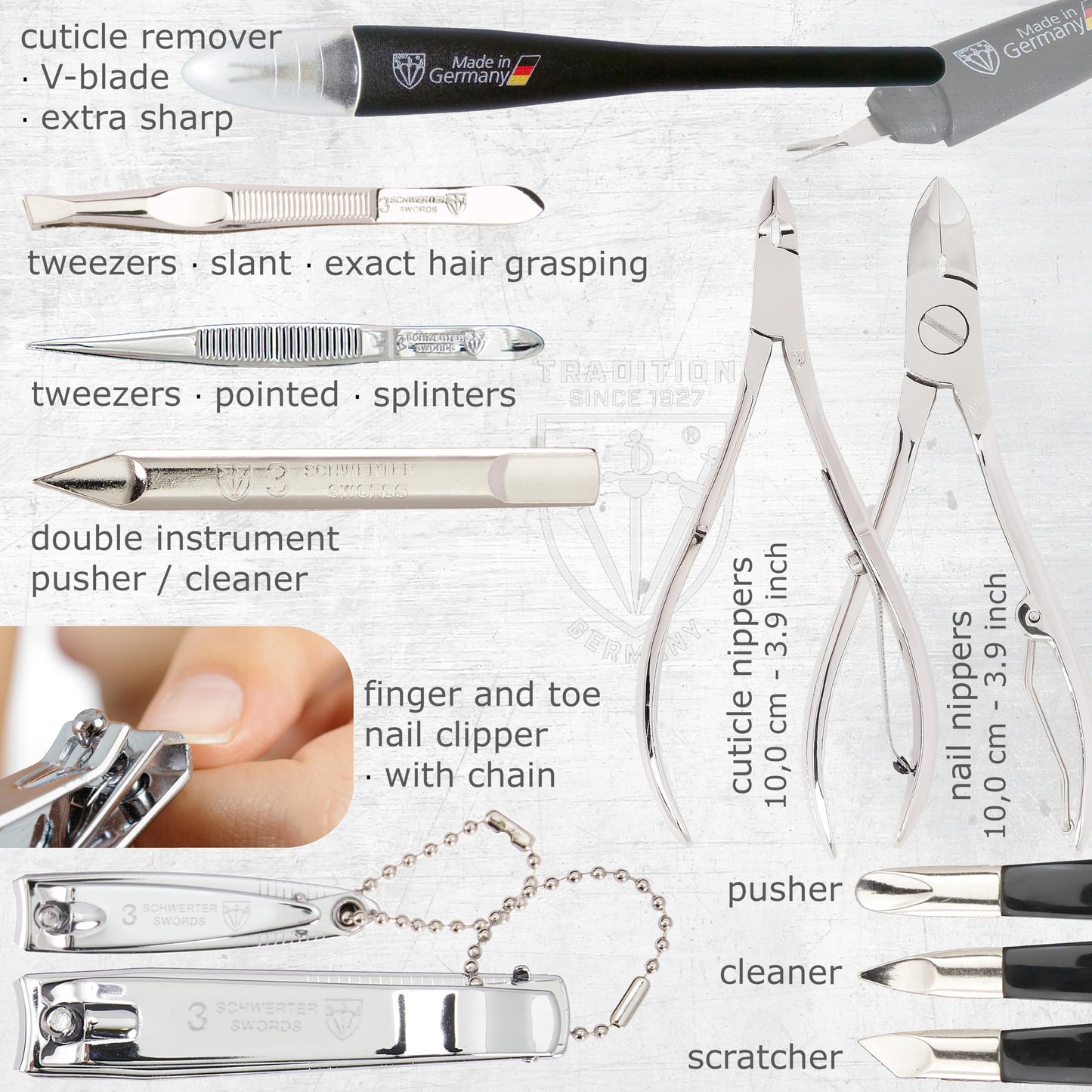 3 Swords Germany – manicure pedicure set kit (141)