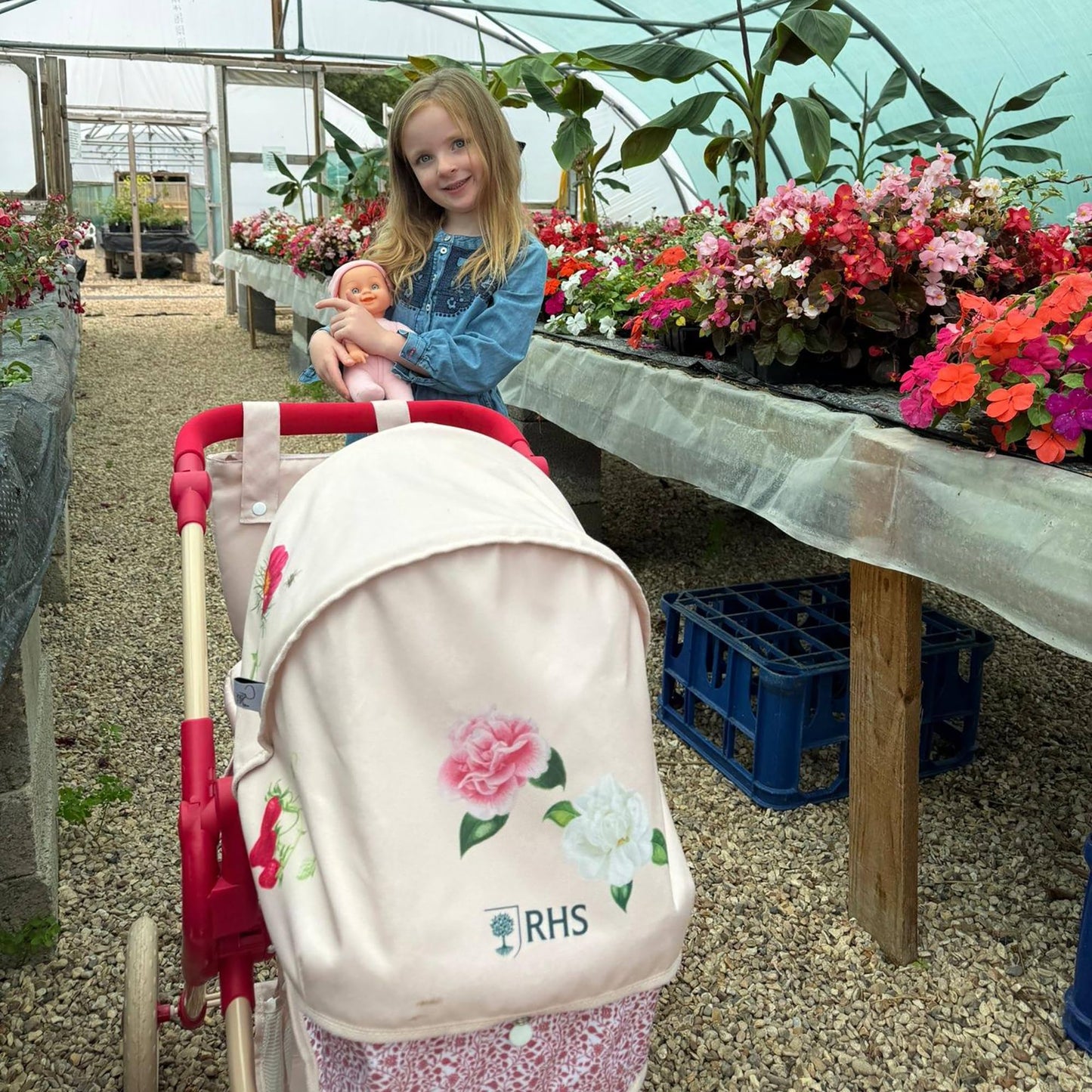Roma RHS Single Dolls Pram - Flora