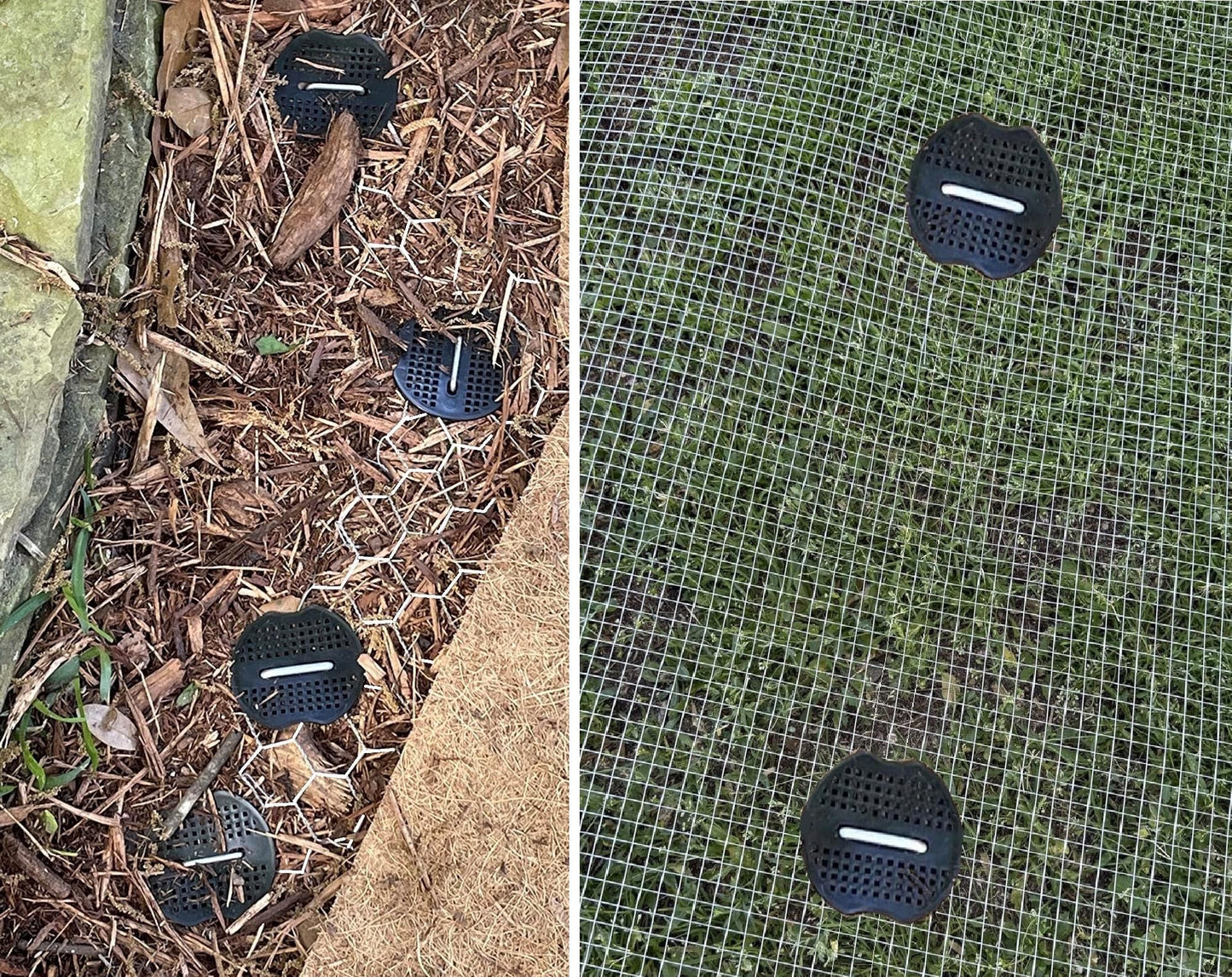 4 Inch 200 PCS Galvanized Landscape Staples with 200 PCS Gasket, Landscape Fabric Pins Stakes Lawn Ground Cover Graden Staples Spikes Weed Barrier Stakes