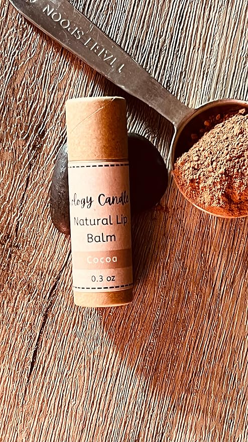 Handmade Natural Lip Balm Set of 5- Original, Mint, Cocoa, Lavender, Grapefruit - 5 Pack