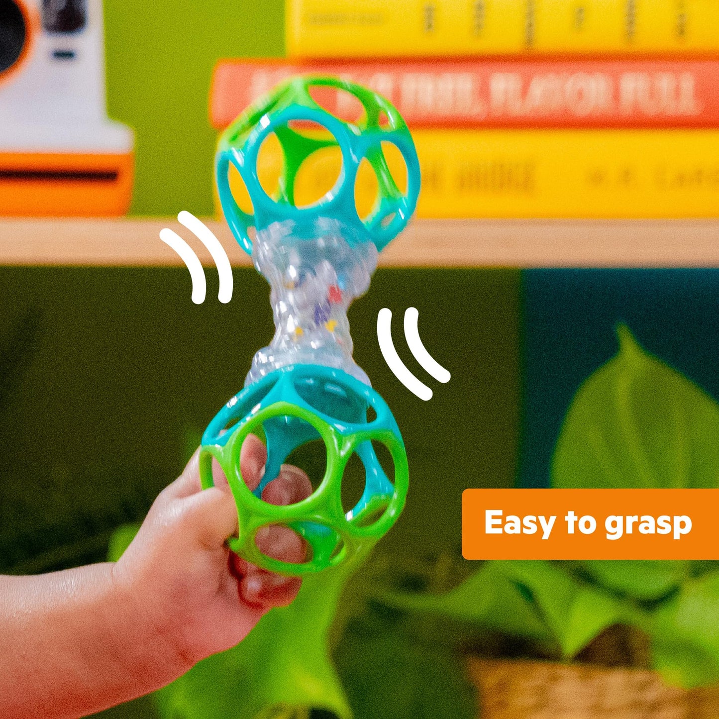 Bright Starts Wobble & Rattle Gift Set 2-PK Baby Toys, Rattles & Ball Toys, Crawl & Chase, Cause and Effect Learning, Unisex, 3-6 Months and Up