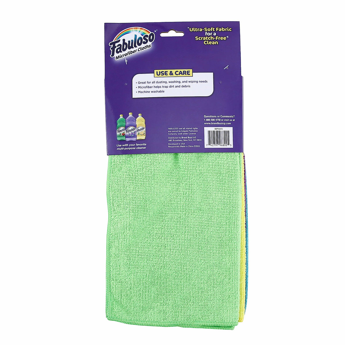 Microfiber Cleaning Cloths for Home & Car (8 Count)