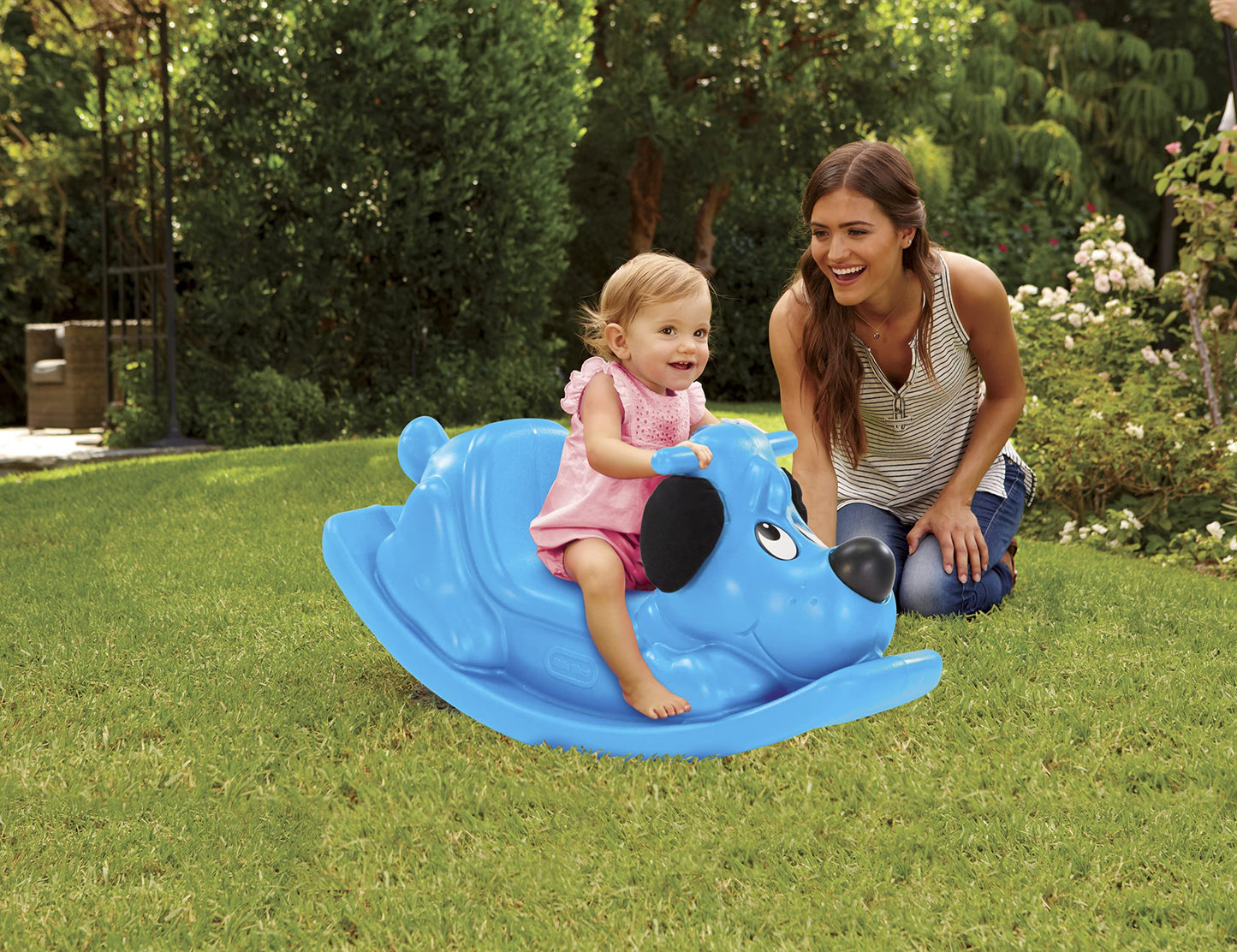 Little Tikes Rockin' Puppy- Blue, Small