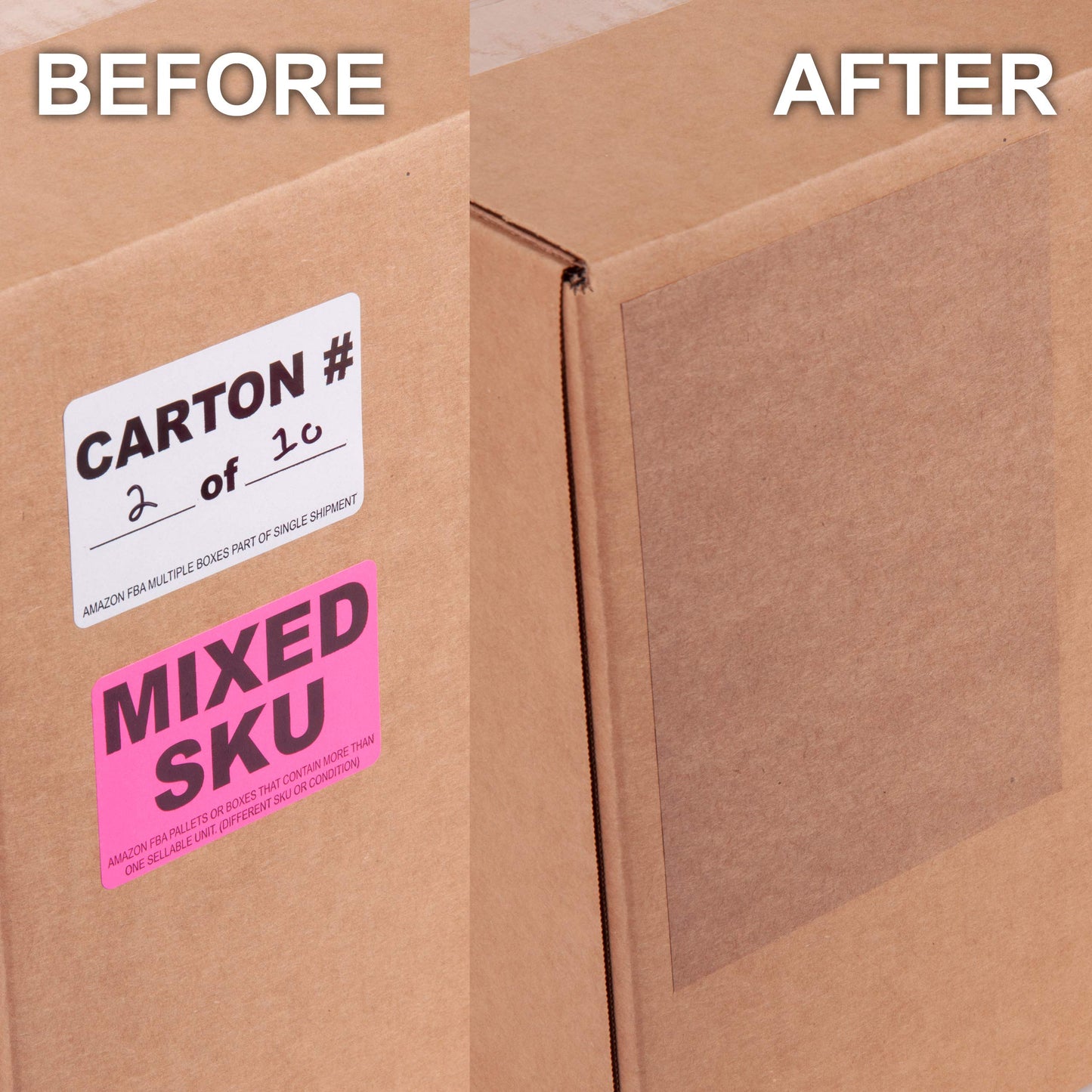 Kraft 4 X 6 Stickers 250 Labels for Packages, Cover Up Labels, Decoration and Crafts (1 Roll)