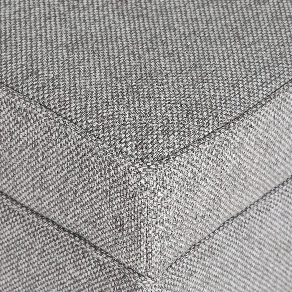 17 Inch Square Linen Storage Ottoman for Living Room & Bedroom