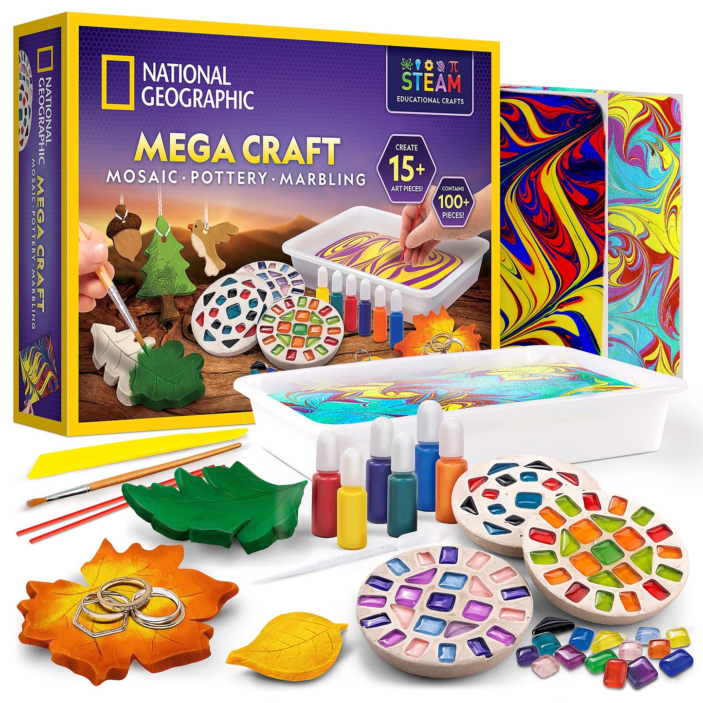 NATIONAL GEOGRAPHIC Arts, Crafts and Chemistry Kit for Kids