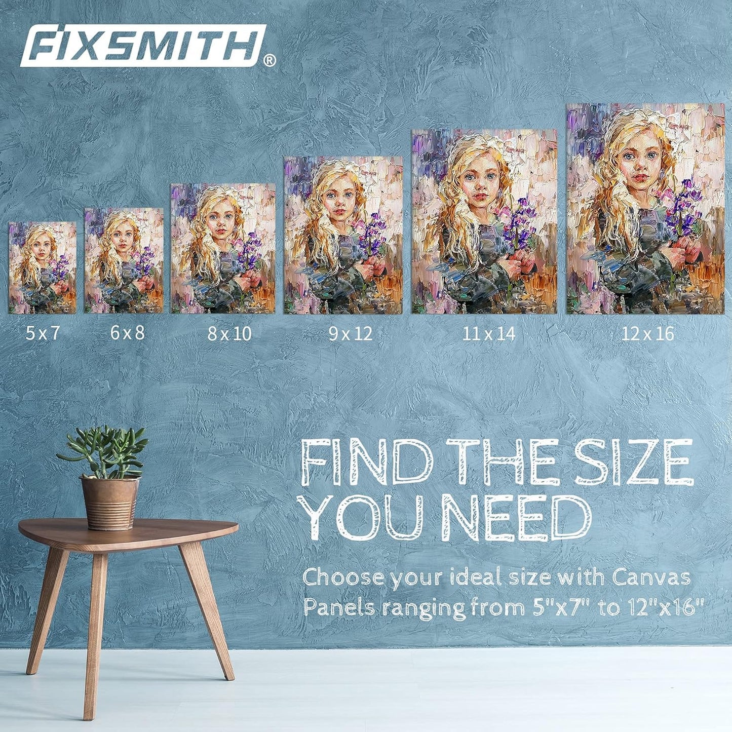 FIXSMITH Canvas Boards for Painting 12x16 Inch, Super Value 14 Pack Paint Canvases, White Blank Canvas Panels, 100% Cotton Primed Canvas Boards for Painting Art Supplies