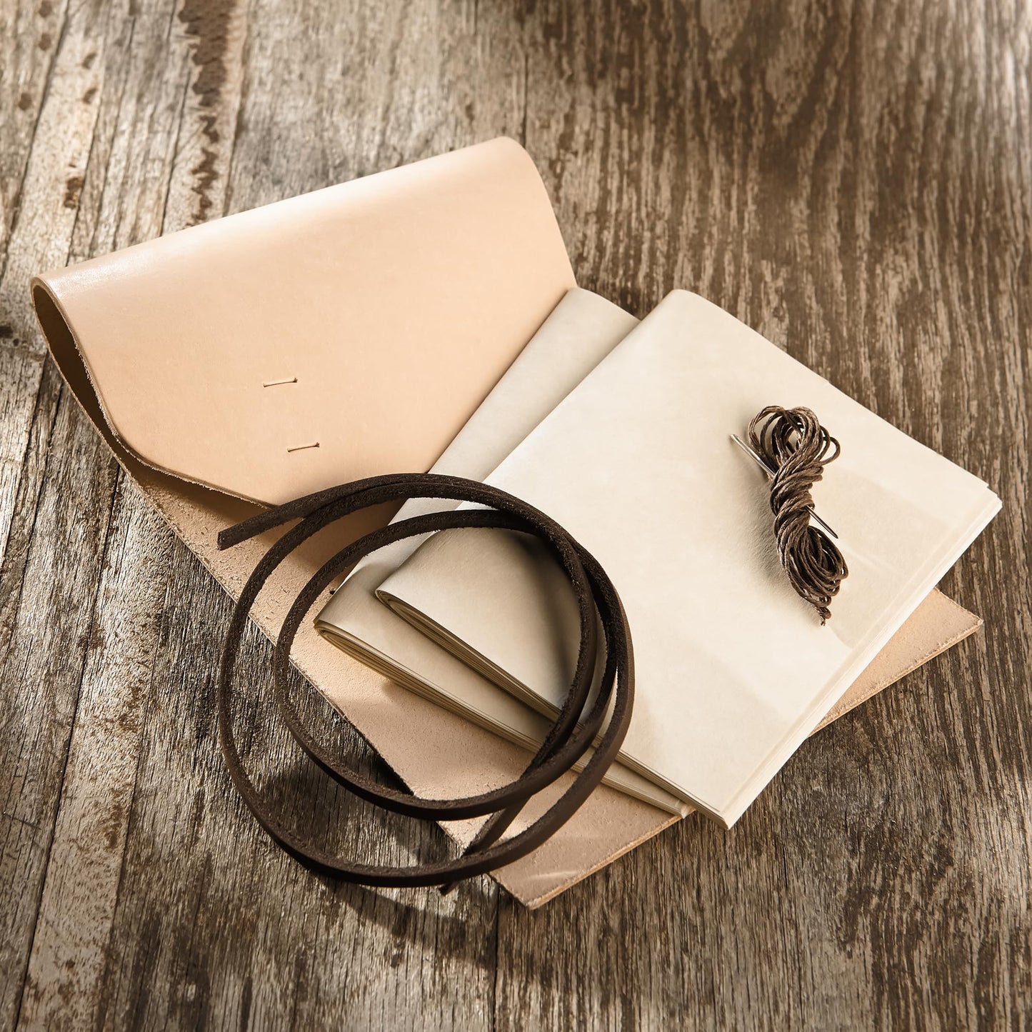 Realeather C4182-00 Journal Leathercraft Kit, 4.5" x 6", Natural, 1-Kit
