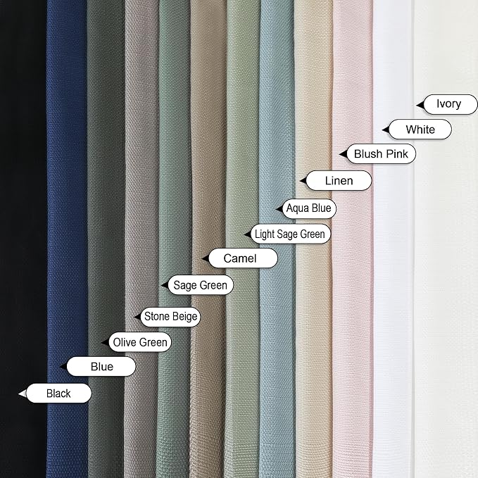 Chyhomenyc Bennet Kitchen Curtains 24 Inch Length, Faux Linen Textured Small Cafe Curtains, Light Filtering Short Window Curtain for Bathroom Basement, 30x24 inch, 2 PCS,Aqua with Greenish Tone