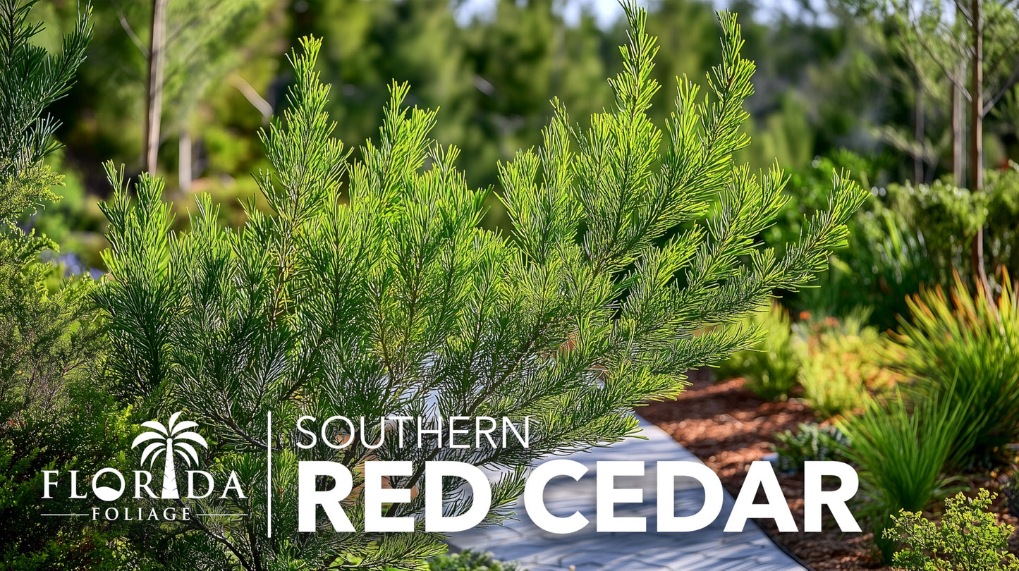 Southern Red Cedar | 10 Live Plants | Juniperus Virginiana Silicicola | Evergreen Privacy Trees | Native Landscape Plants