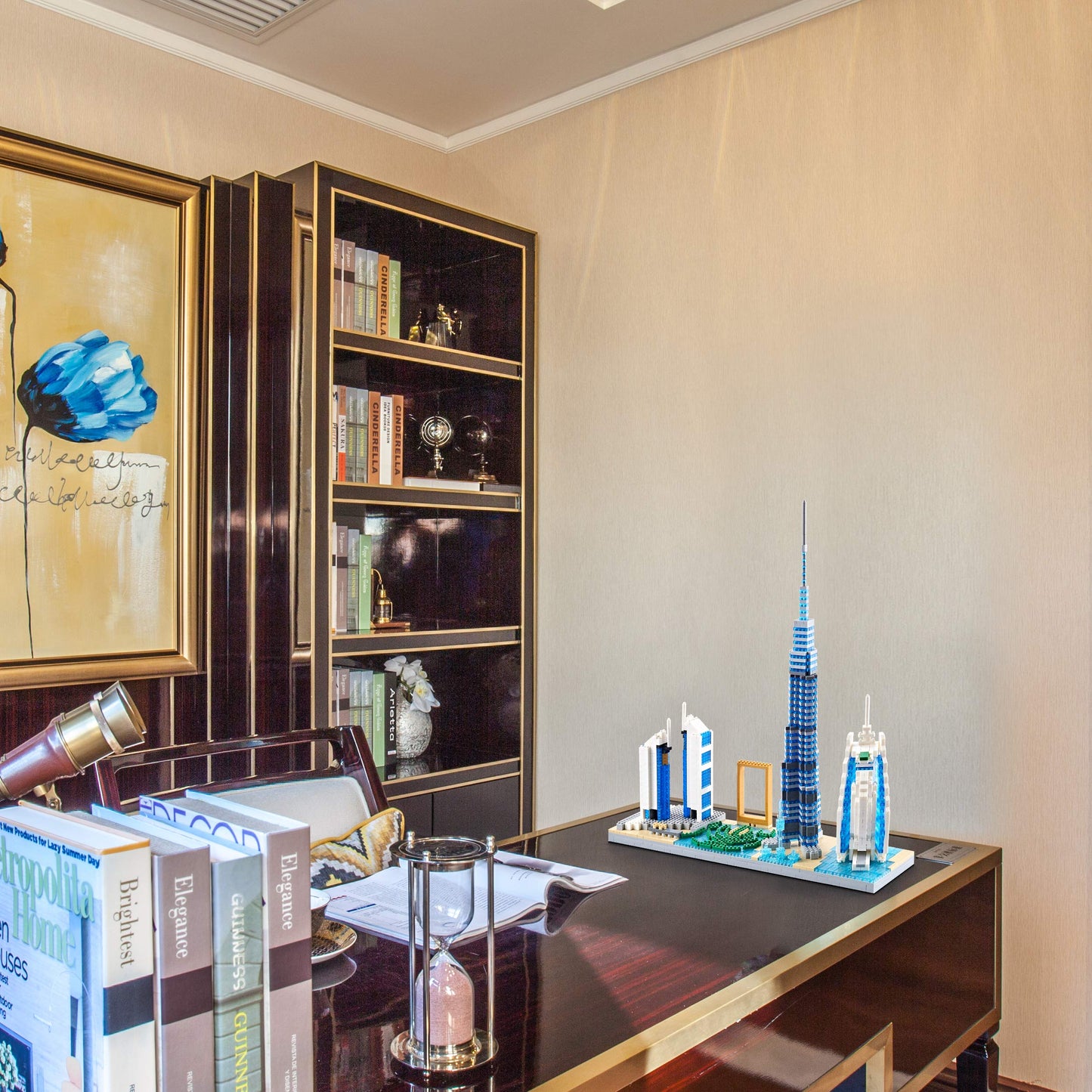 DOLBLOCK Architecture Dubai Skyline Collectible Model Building Kit Micro Blocks Sets for Adults Present Model Kit 2545 Pieces