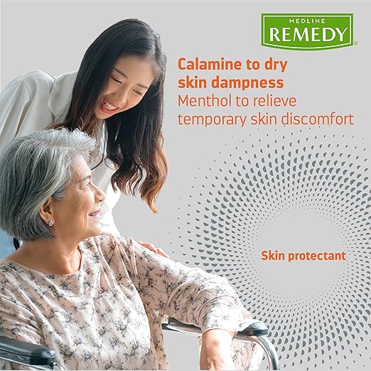 Medline Remedy Specialized Zinc Oxide Paste with Menthol (4 oz Tube), Unscented, Calamine, Incontinence Care, Diaper Rash, Wetness Protection, Hypoallergenic, Paraben Free, Adults, Soothing