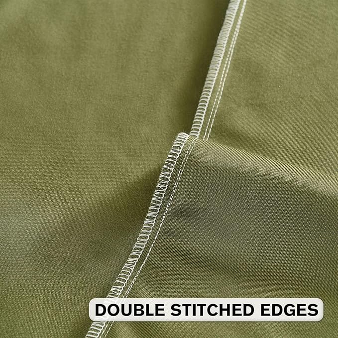 FUTEI Moss Green Velvet Throw Pillow Covers 20x20 Inch Set of 2,Soft Embossed Leaf-Relief Textured Cushion Cases,Natural Home Decor for Couch Living Room