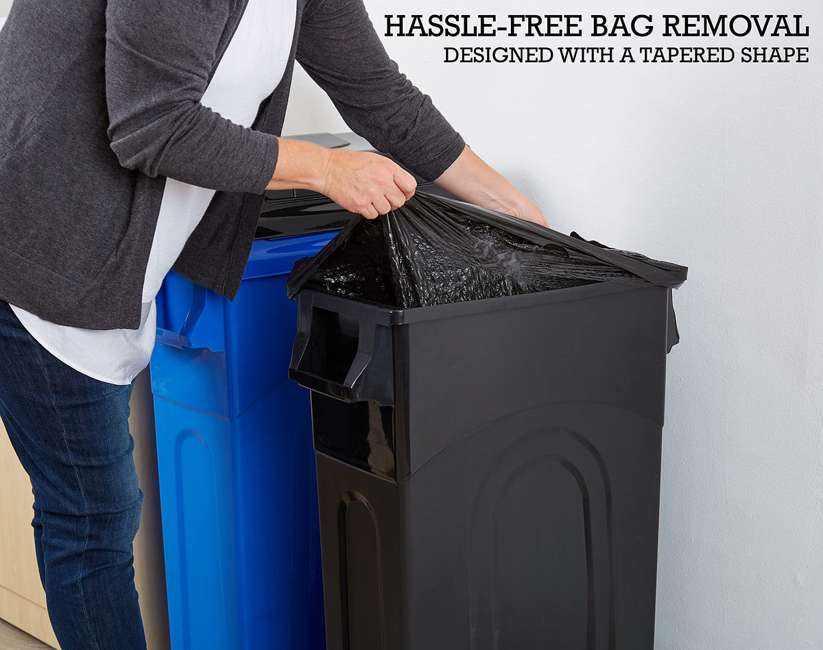 Highboy Waste Container with Swing Lid