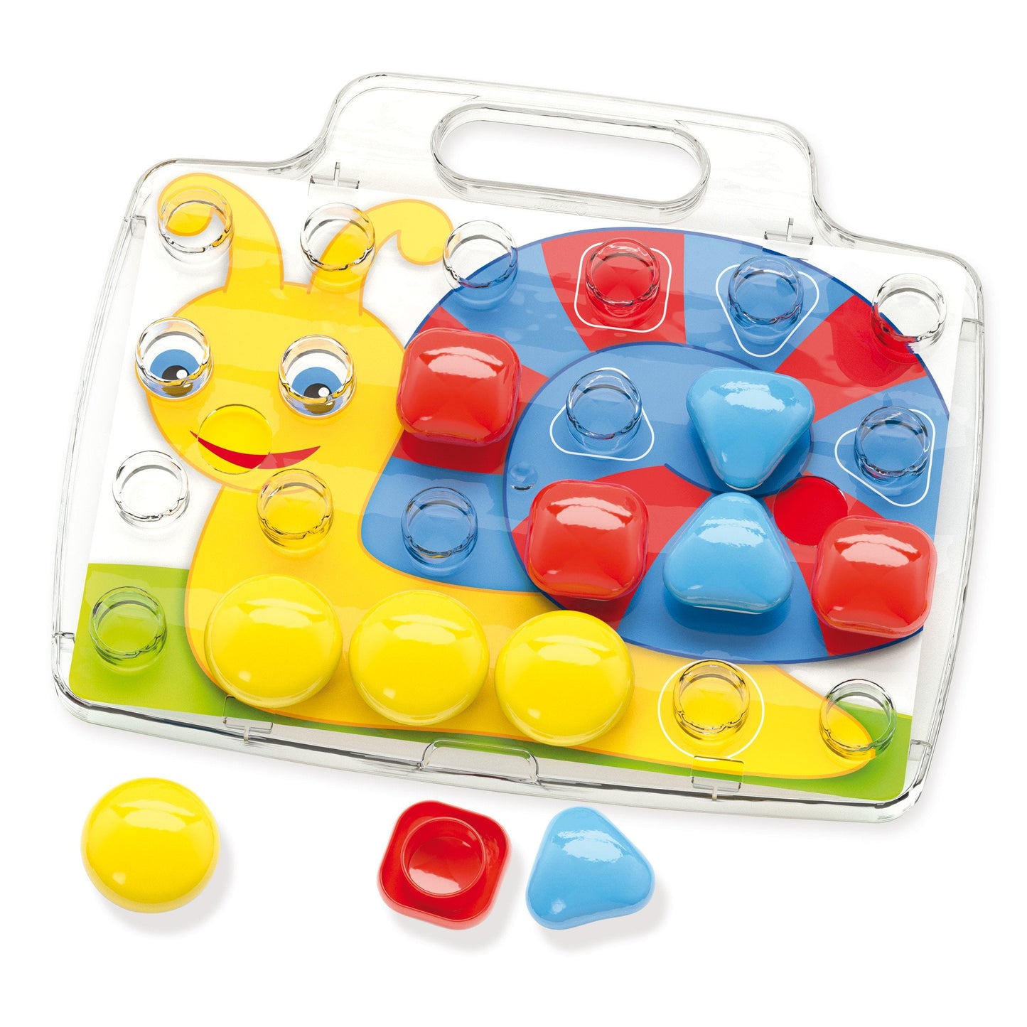 Quercetti Early Development Toy For Learning Shapes & Colors For Ages 18 Months & Up Pixel Baby Basic Colourful