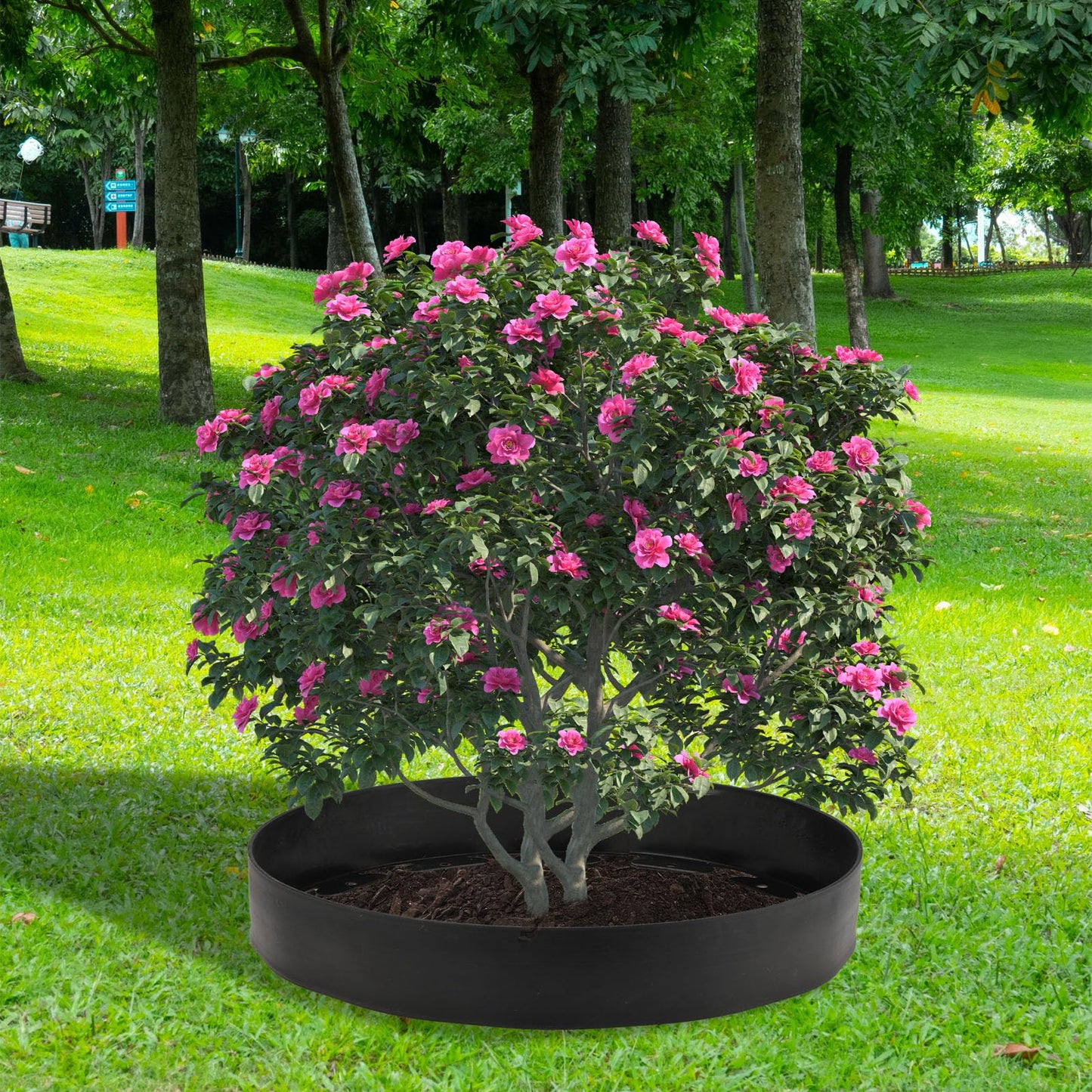 30 Ft Planting Grow Rings with 30 PCS Spikes Plant Rings for Outdoor Plants Planting Ring for Separate Rock and Maintain Moisture (30)