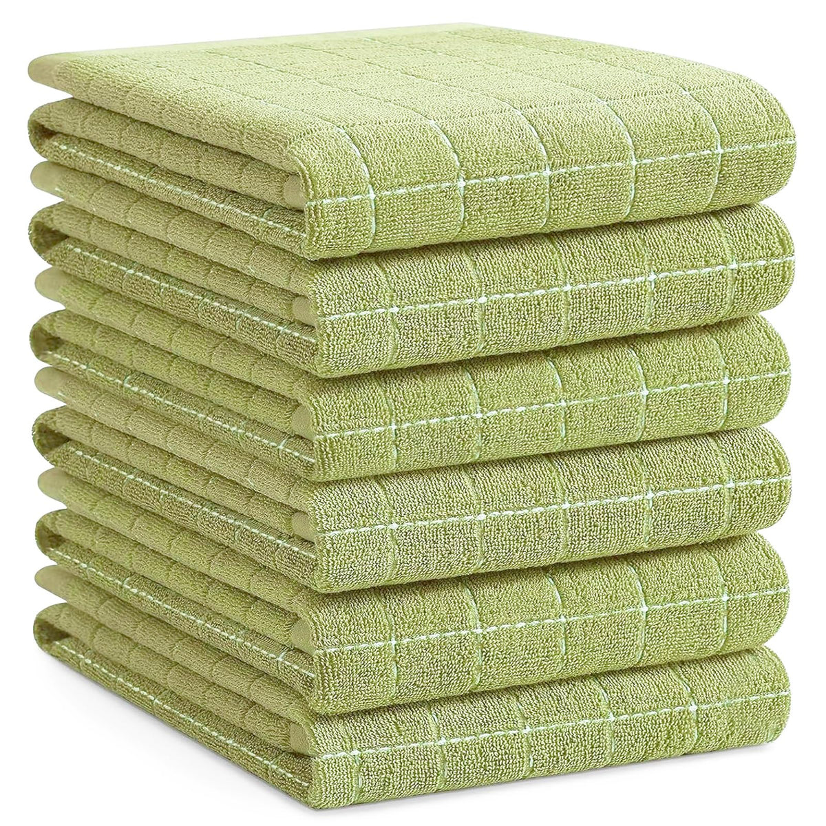 100% Cotton Terry Kitchen Towels (6 Count)