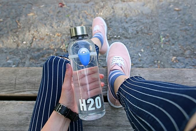 ULLA Smart Hydration Reminder to Drink More Water Bottles - Fit Most Bottles - Light Up Technology Tracks When You Hydrate