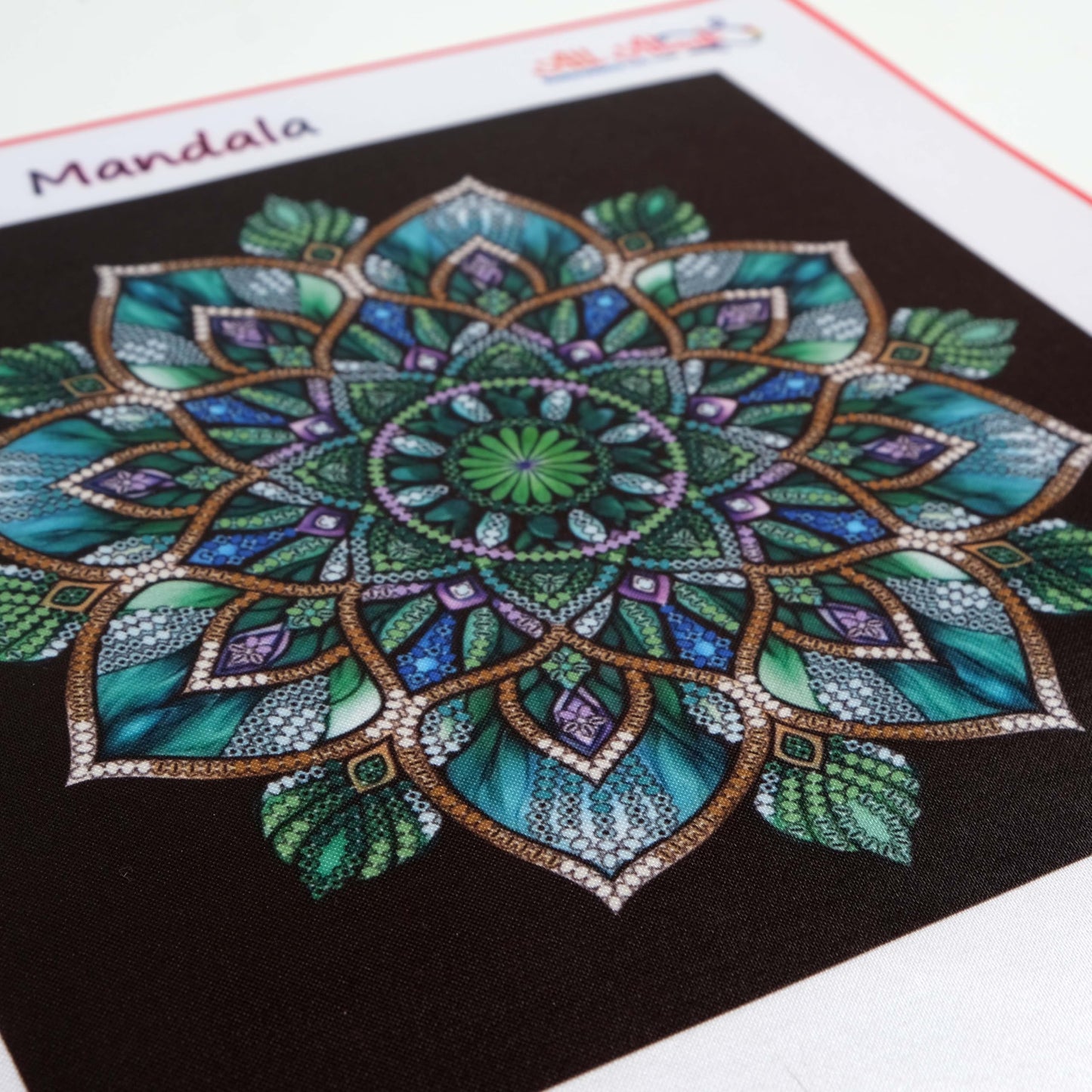 AllAboutEmbroideryUA Bead Embroidery kit Mandala AB-1001 Beaded Cross Stitch kit