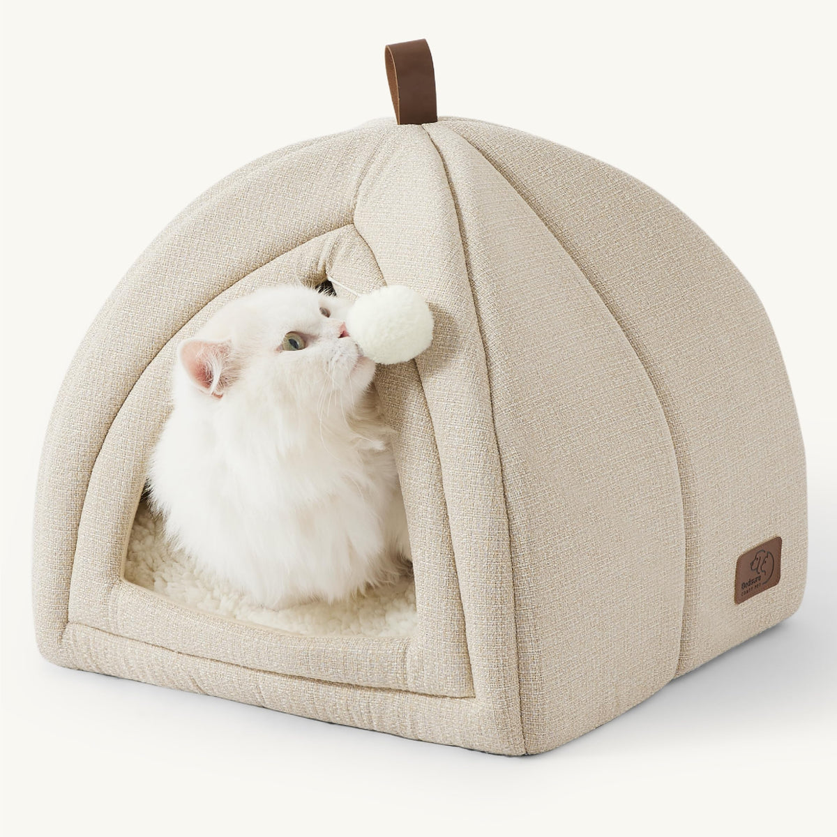 Bedsure 2in1 Cat Beds for Indoor Cats Cave for Kitten with Washable Pillow