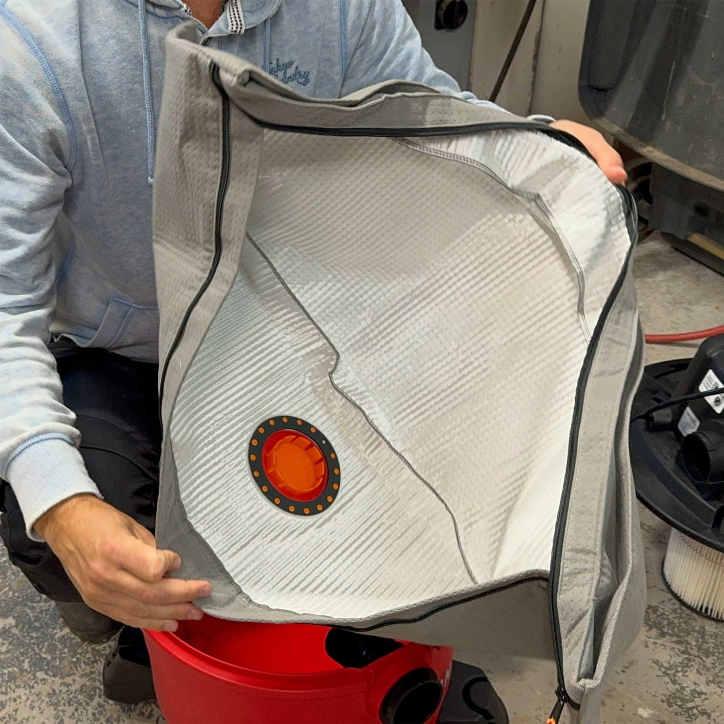 Macam Reusable Dust Bag Compatible with Ridgid and Craftsman Shop-vacs - 1 Pack Vacuum Bag, Filter Bag, 6-16 Gallons capacity (6-9 Gallons)