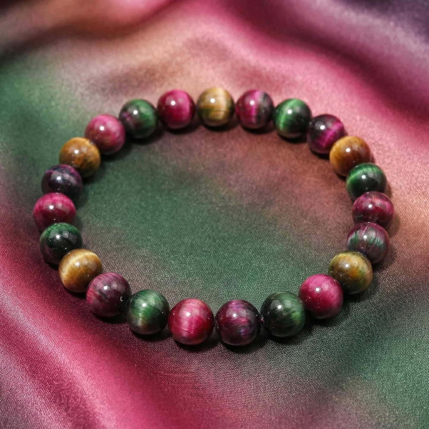 Yochus Natural Tiger Eye Beads, 60Pcs 6MM Onyx Agate Color Enhance Round Loose Beads Bulk, DIY Charm Smooth Gemstone Beads for Jewelry Making(4mm 8mm 10mm 12mm Beads)