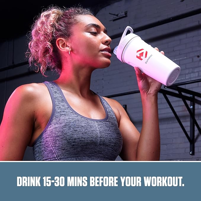 Dymatize Energyze Pre Workout Powder for Men and Women, Lemon Lime Flavor, 150mg Caffeine, 5g BCAAs, Performance Blend of L-Theanine, L-Tyrosine, L-Citrulline, No Sugar, 30 Servings