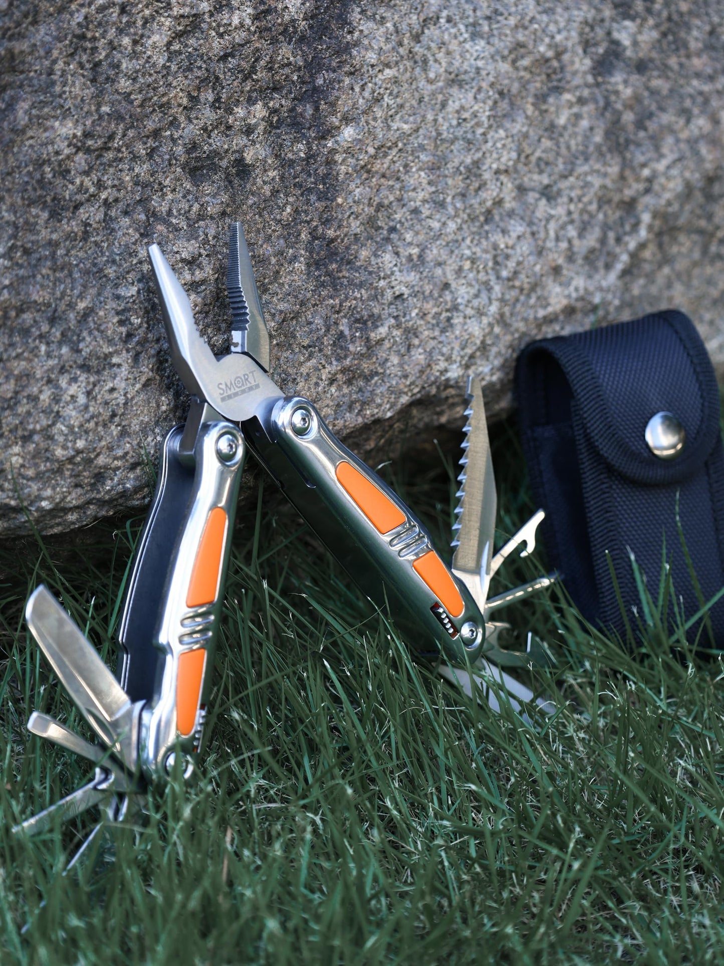 SMART JERRY 14-in-1 Multitool Pliers with Gift Box & Sheath | Premium Self-Locking Foldable Multi Tool for DIY, Camping, EDC | Stainless Steel Pocket Knife | Ideal Gifts for Men, Dad, Husband