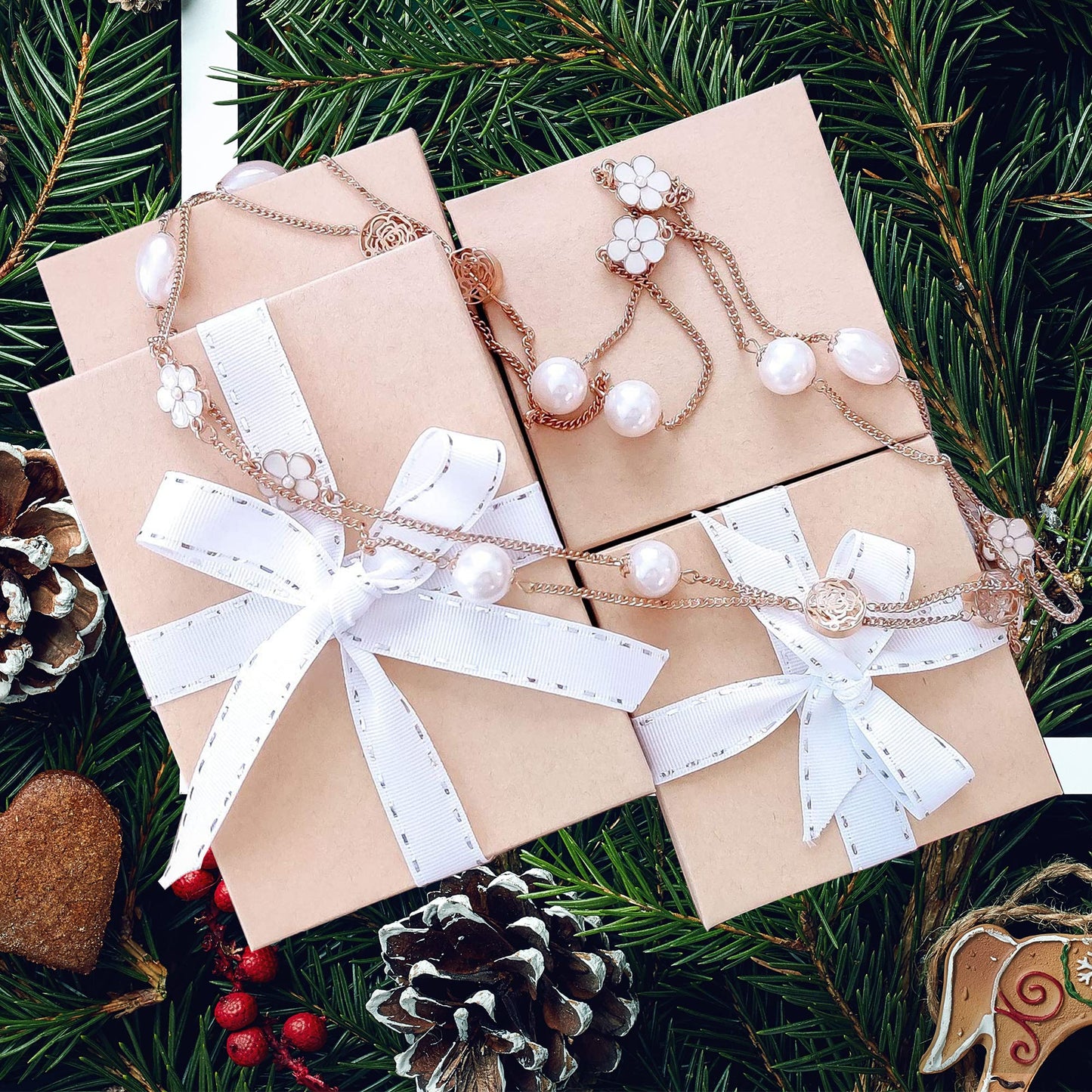 TheDisplayGuys - 100-Pack #33 Cotton Filled Cardboard Paper Jewelry Boxes Gift Case - Kraft Brown (3.5" x 3.5" x 1.0") - for Shipping or Storage