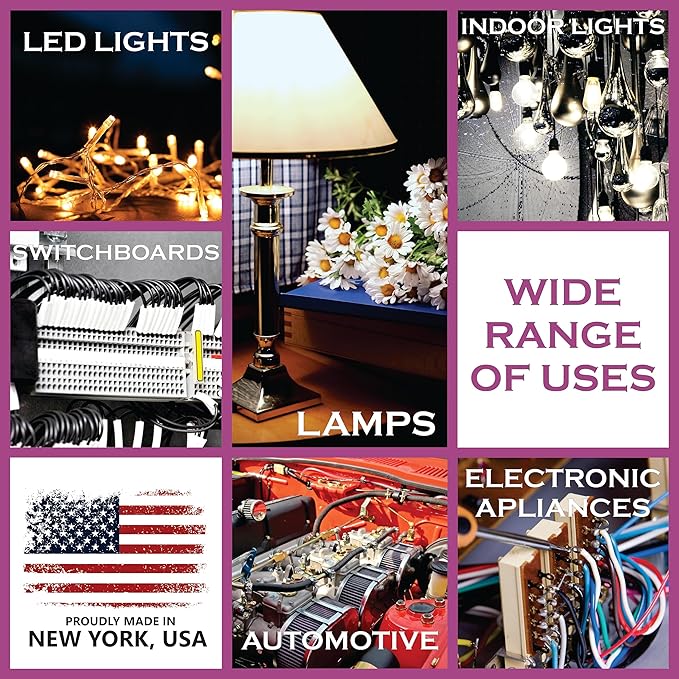 NATIONAL Wire & Cable – 16 AWG 3-Conductor Premium Copper Wire, 100 ft, Stranded | Made in USA, Heavy-Duty Flexible Jacket | LED, Lights, DIY Projects, Low Voltage Wiring, Indoor and Outdoor Use