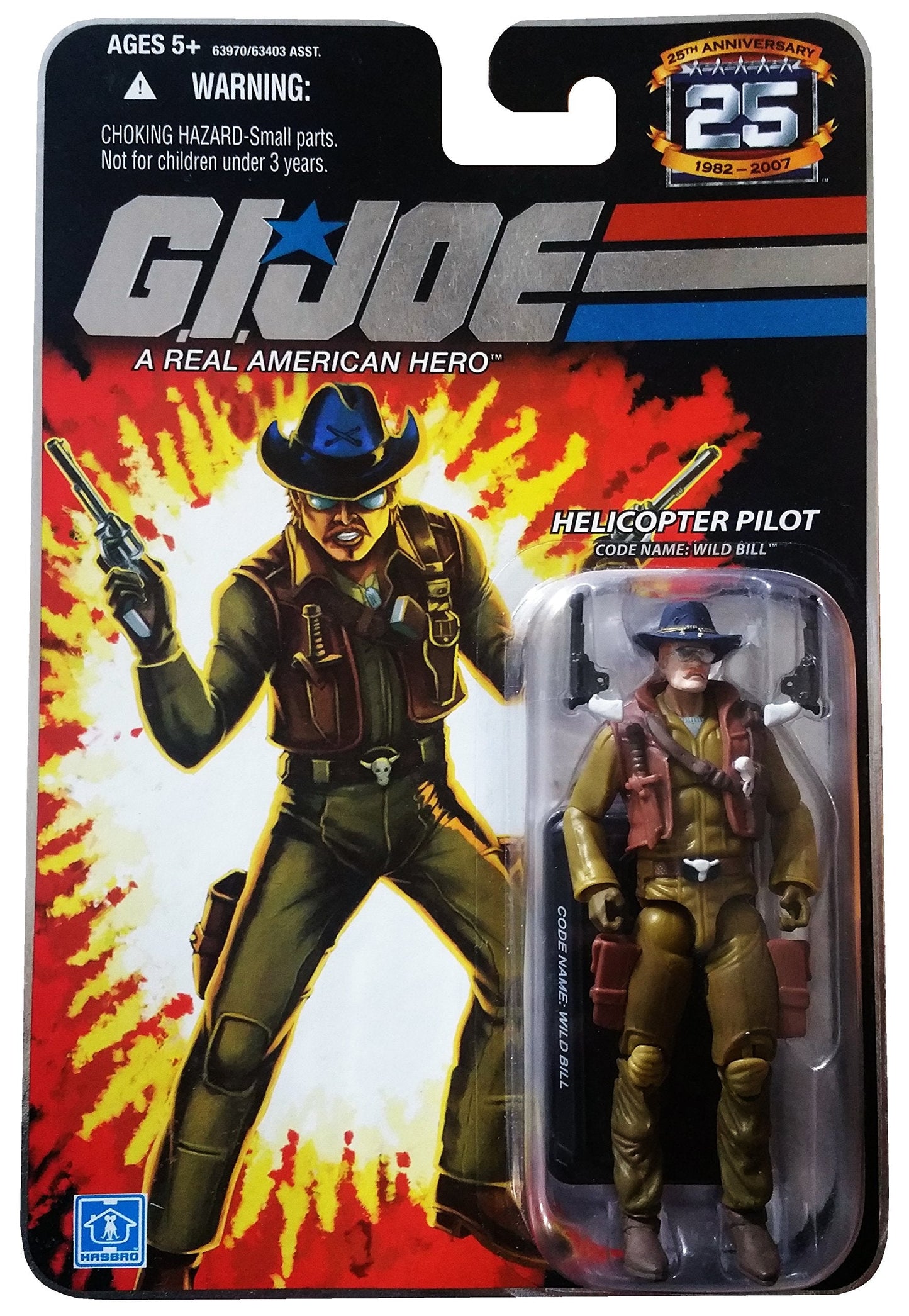 G.I. Joe 25th Anniversary: Wild Bill (Helicopter Pilot) 3-3/4 Inch Action Figure