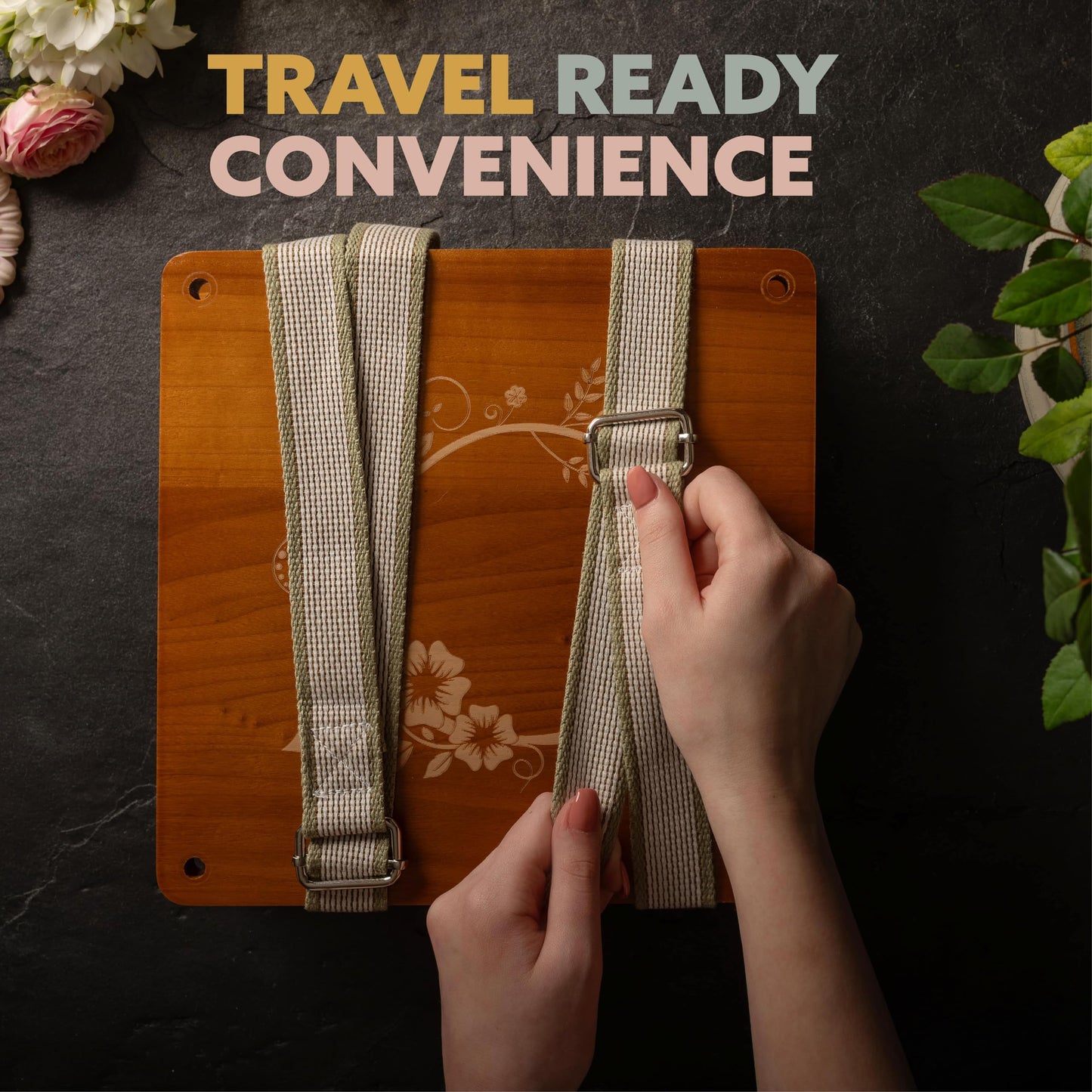 Flower Press Expansion & Accessory Kit (Press not included) - Extra Long Bolts, Silicone Washers, Travel Straps, Foam, Dessicant Boards, & Storage Bag - Professional Flower Pressing Accessories Set