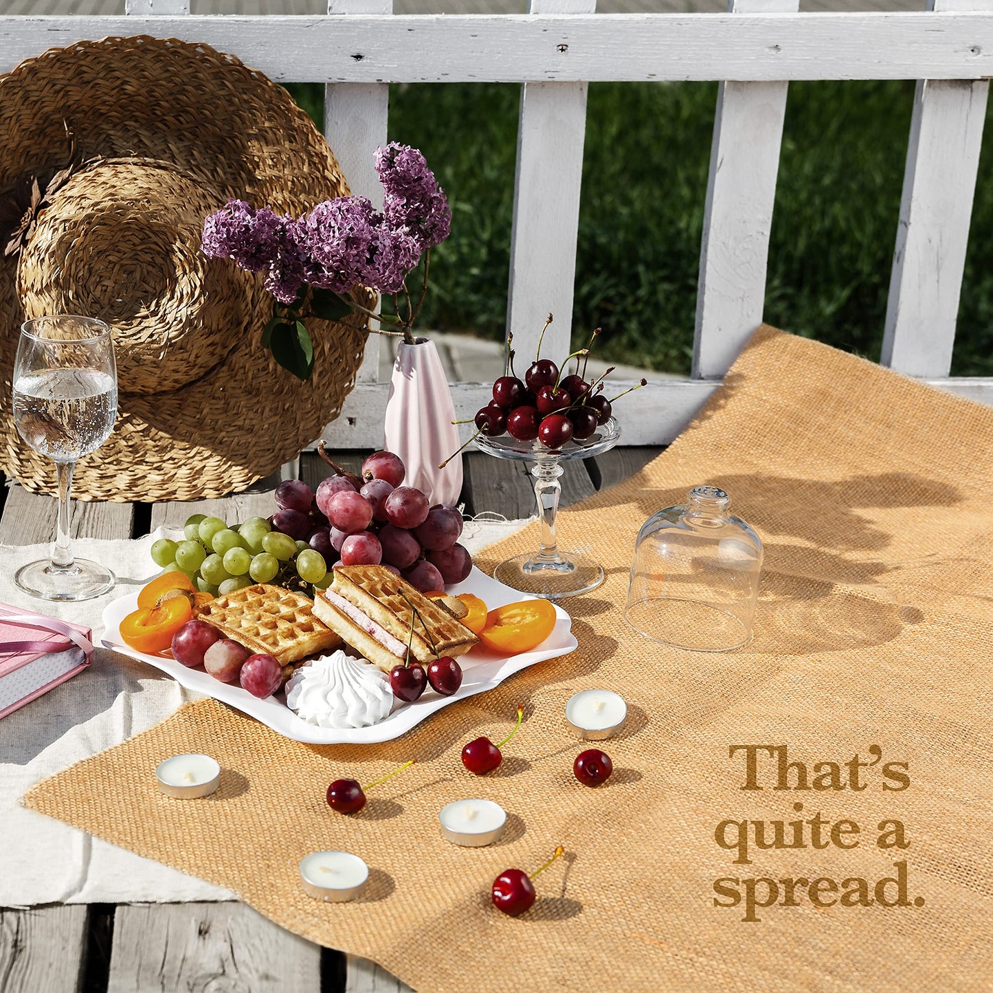Burloptuous 40" x15 Feet Gardening Burlap Roll - Multipurpose Natural Burlap Fabric, High Density Jute Fiber Material for Decorations, Center Pieces for Home, Rustic Party Décor