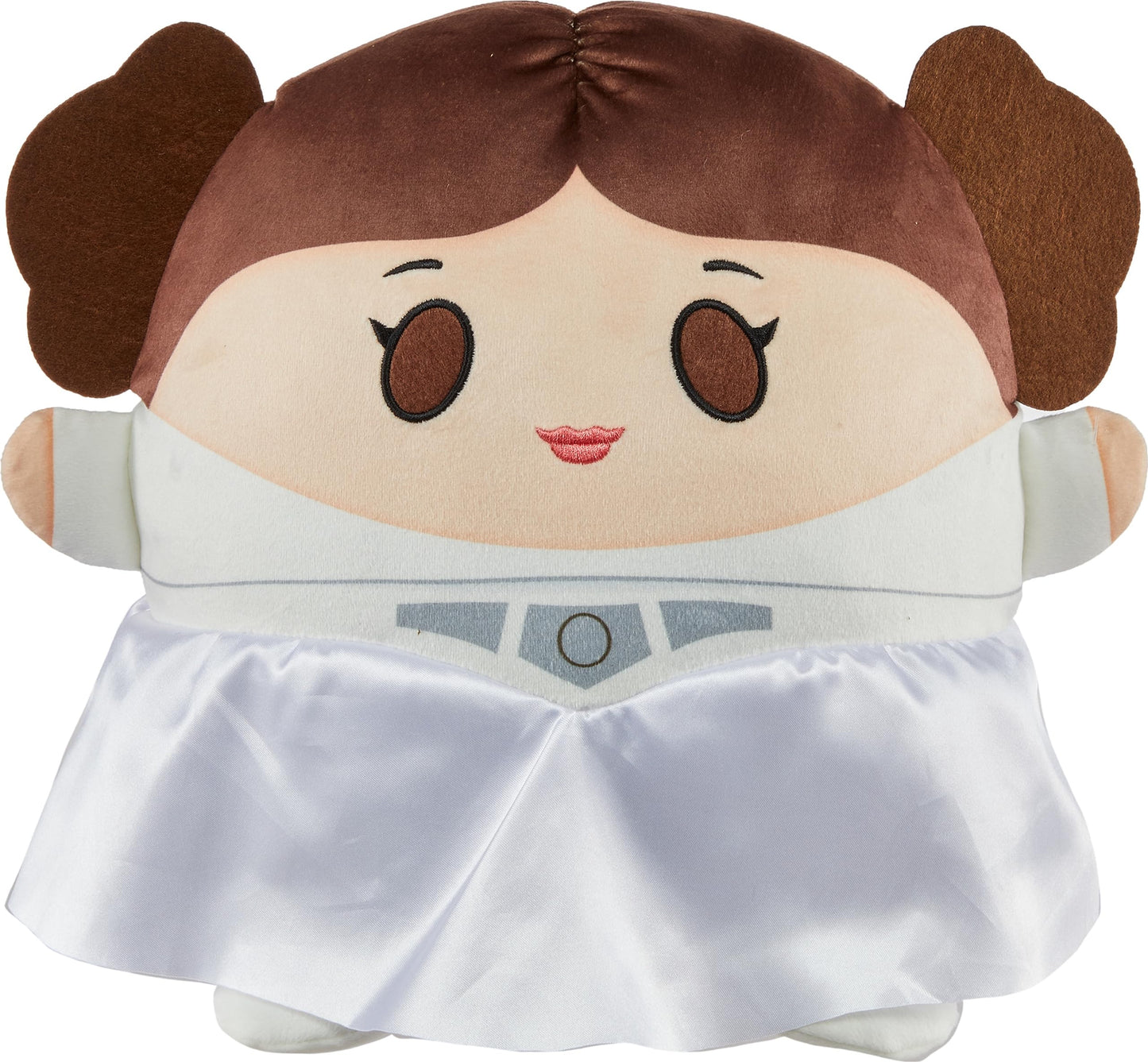 Mattel Star Wars Cuutopia Plush Figure, 10-inch Princess Leia Soft Rounded Pillow Doll, Collectible Toy Inspired by the Fan-Favorite Character