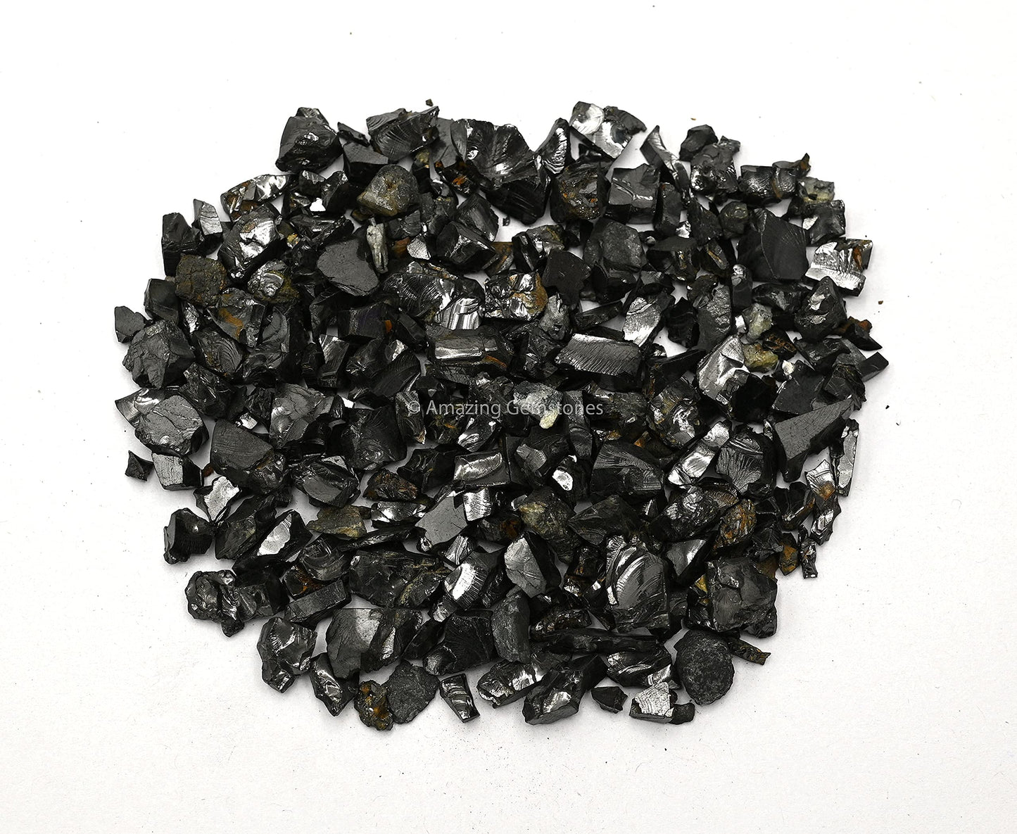 Elite Shungite Stones Chips for Water Purification Tablets, Authentic Karelia Shungite Stones for Shungite Water Bottle (100 Gram)